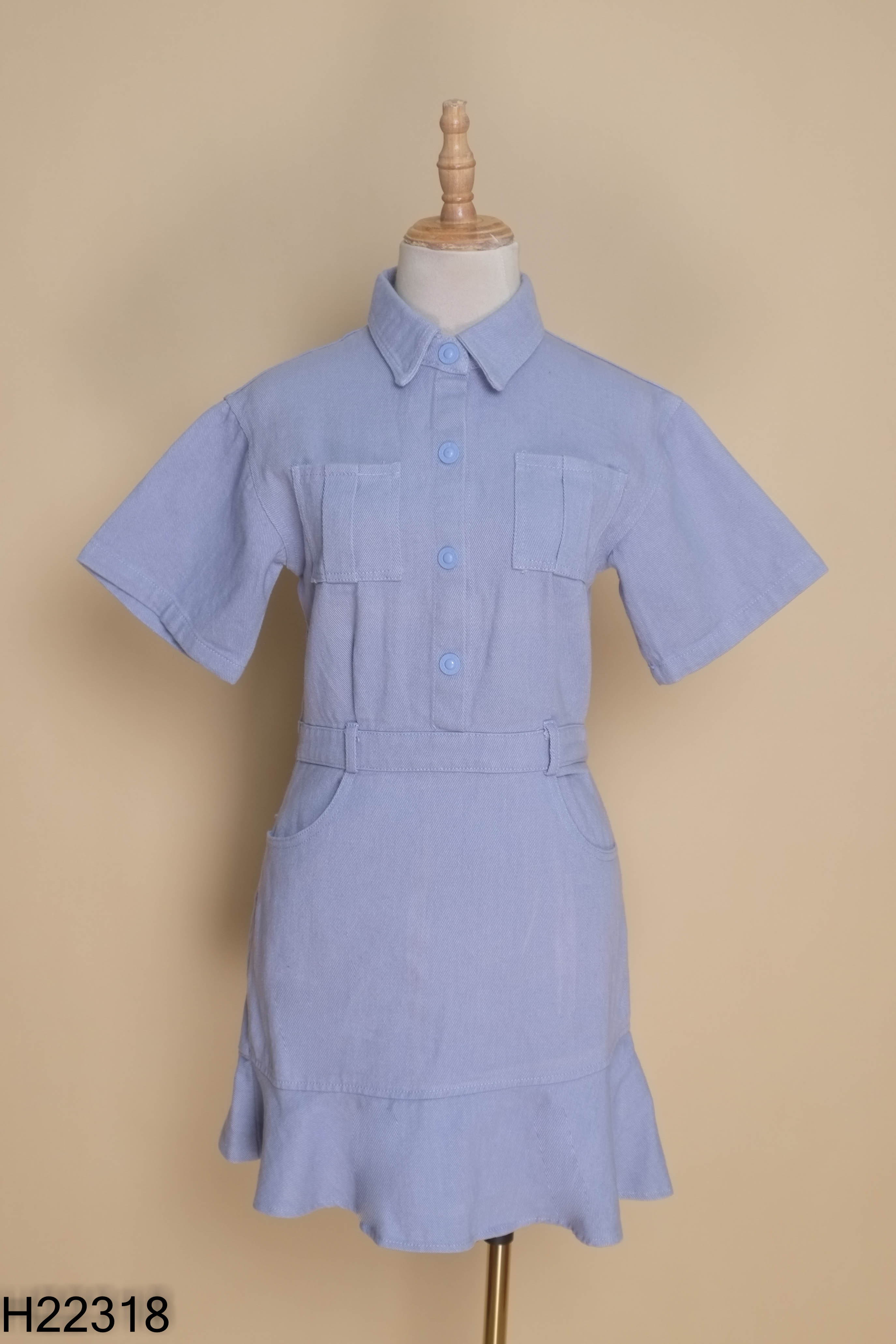 NEWTAG váy jeans xanh đuôi cá