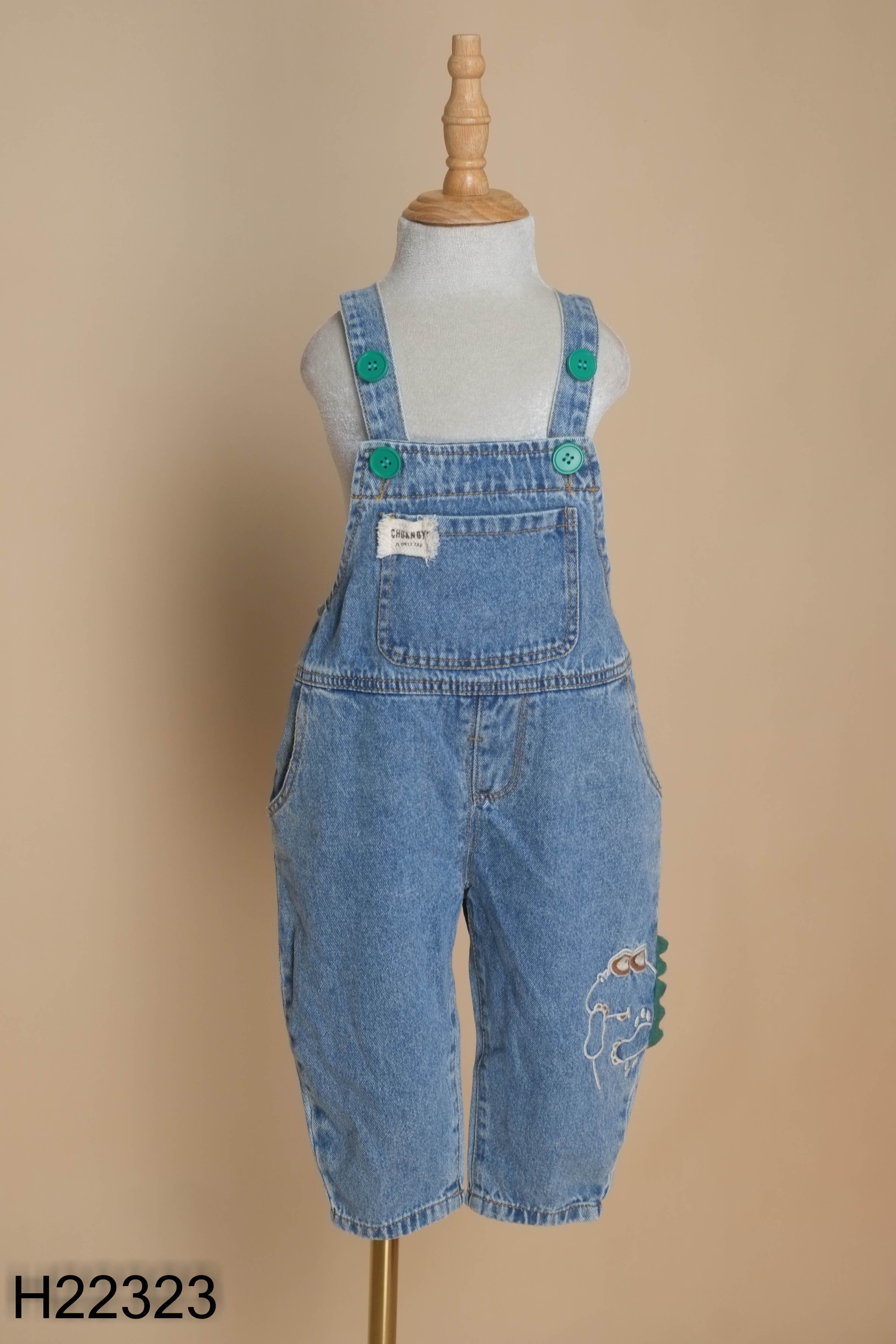 Quần yếm jeans xanh KIDS