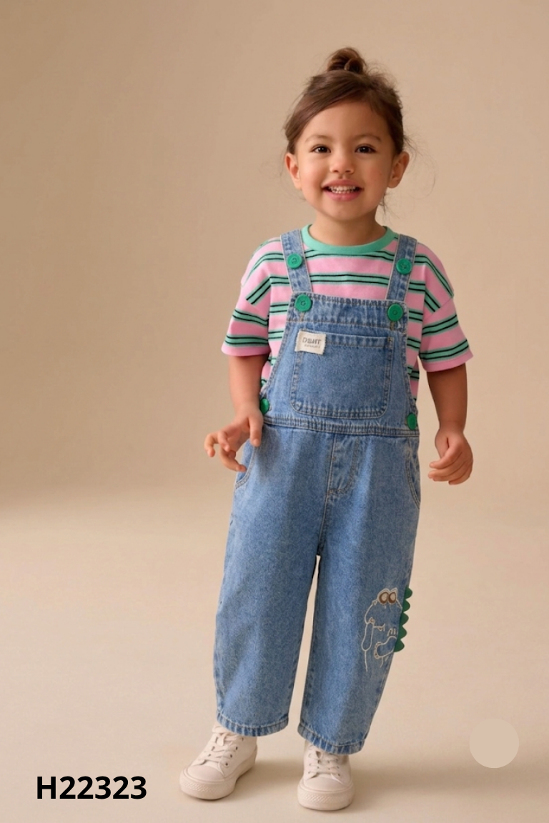 Quần yếm jeans xanh KIDS