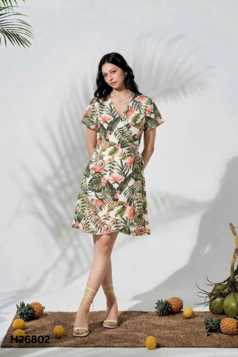 Váy be ADORE DRESS họa tiết xanh