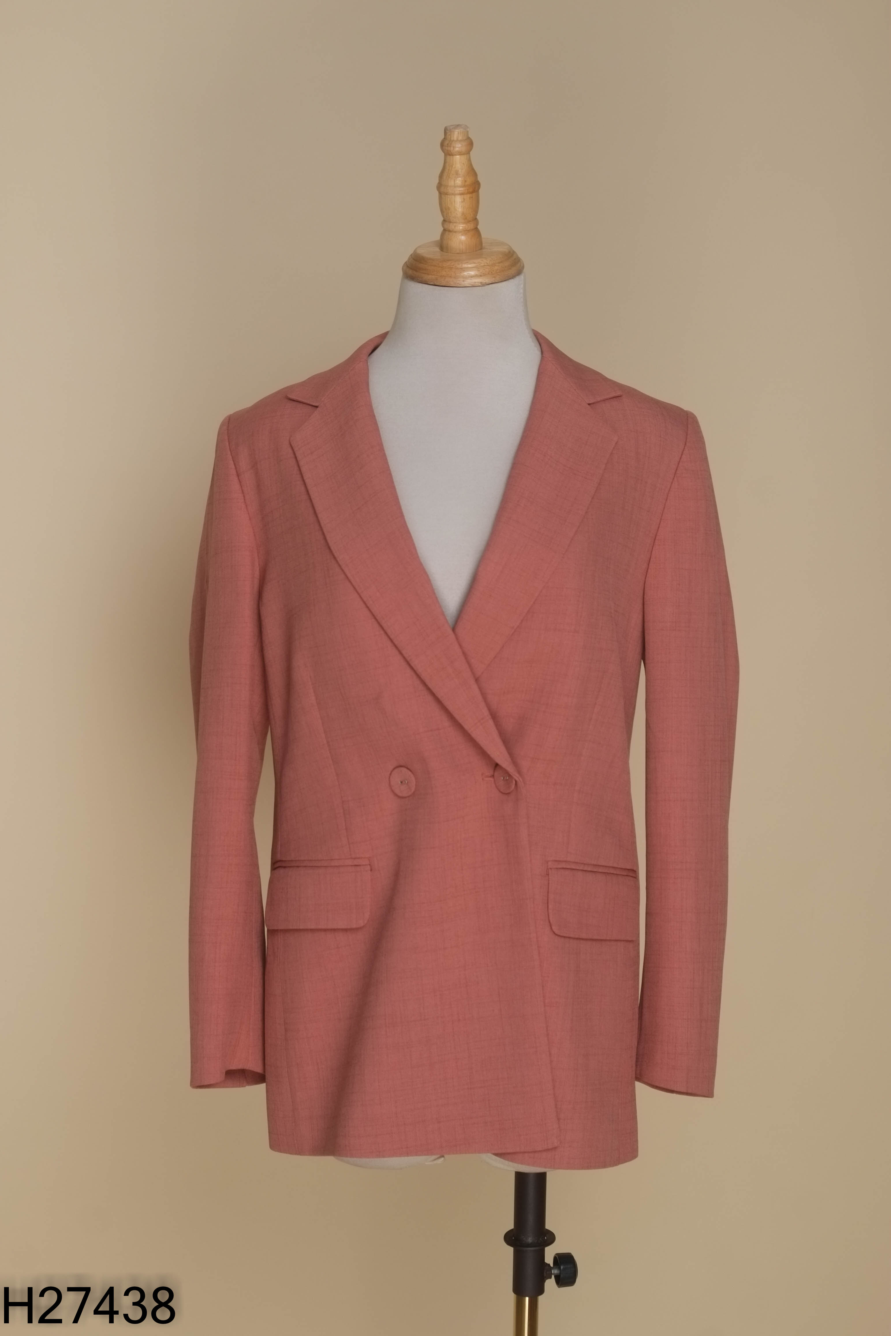 Áo blazer hồng đào