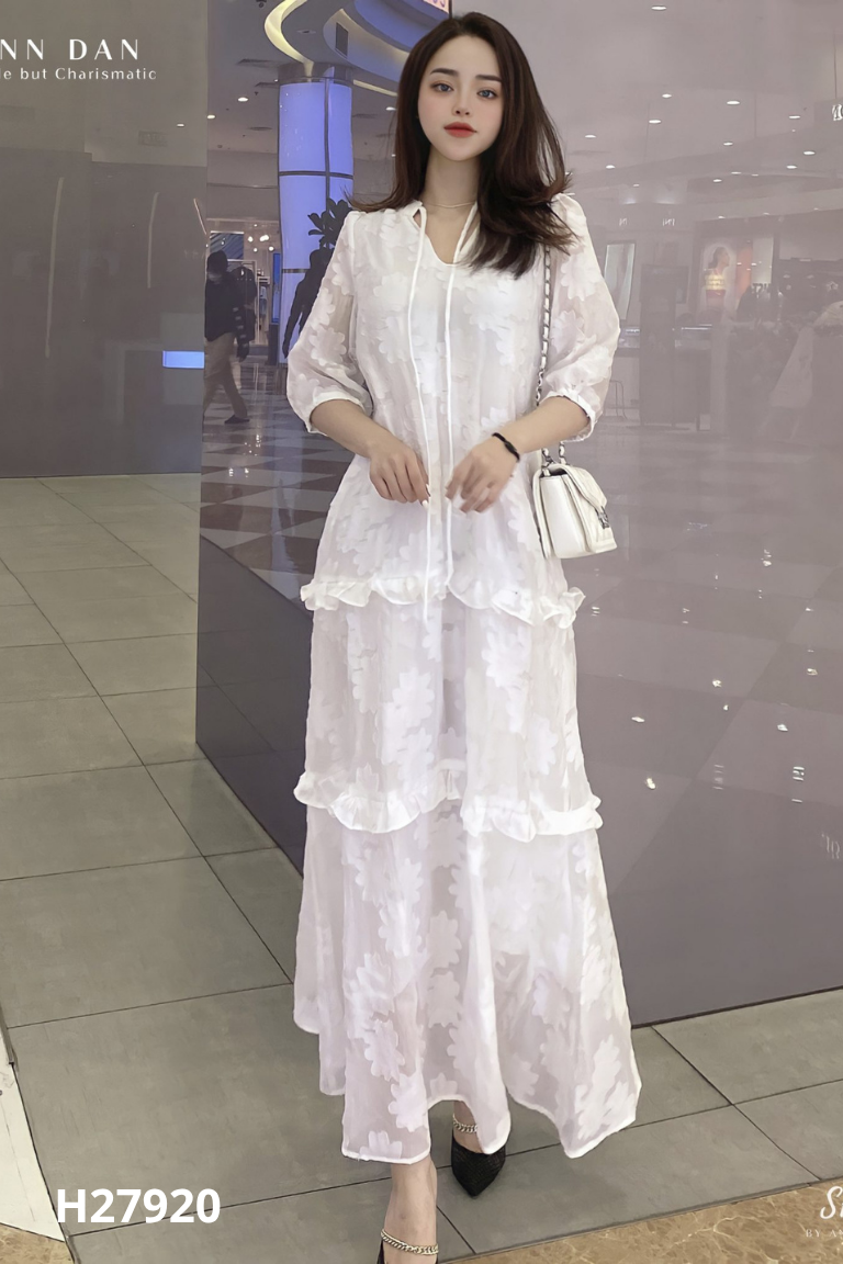 Váy SHE BY ANN DAN voan be họa tiết