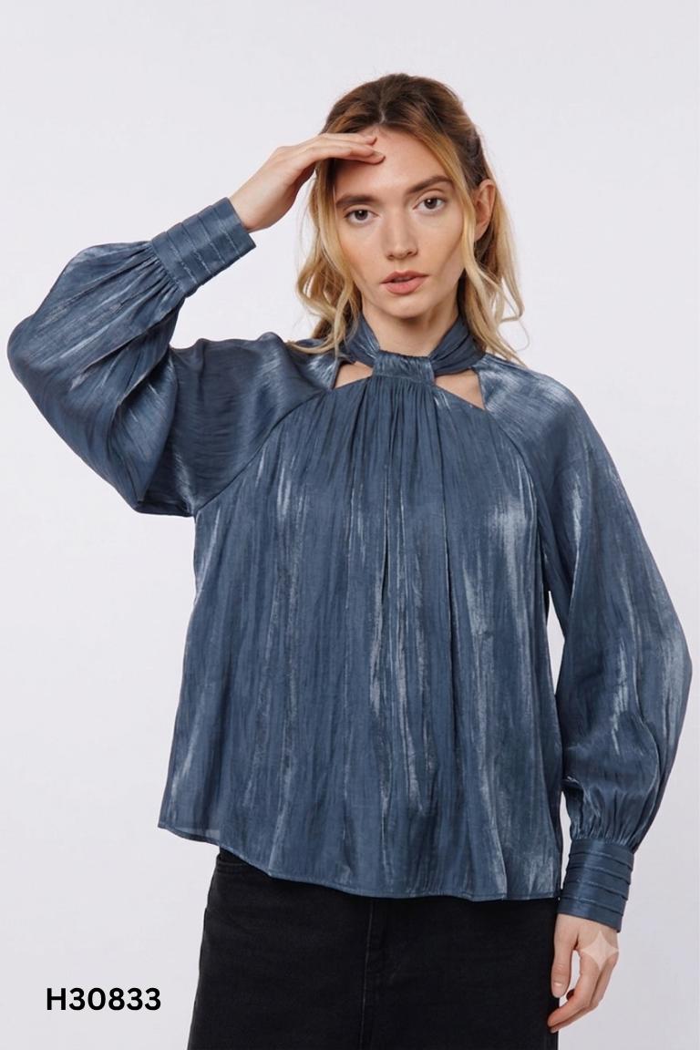 Áo organza NAFNAF xanh
