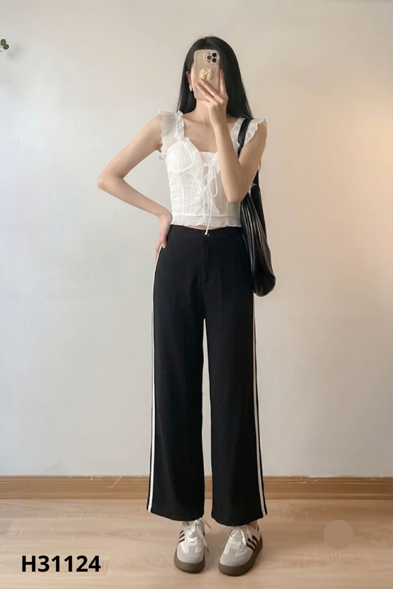Set voan trắng+quần TBTX