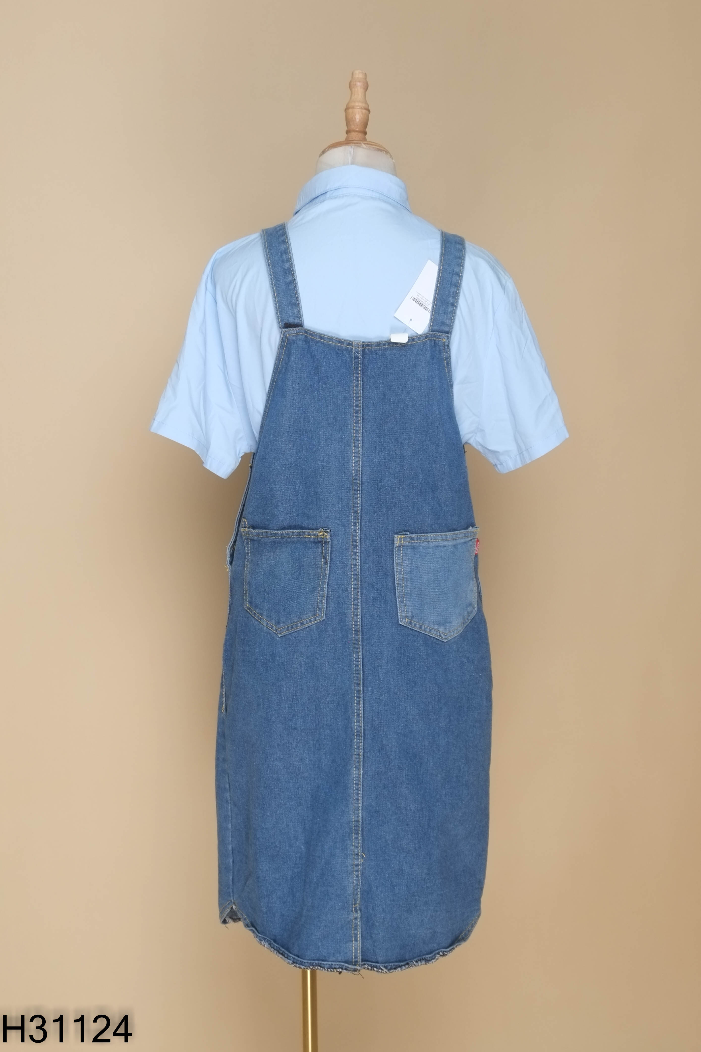Set xanh+jeans yếm xanh