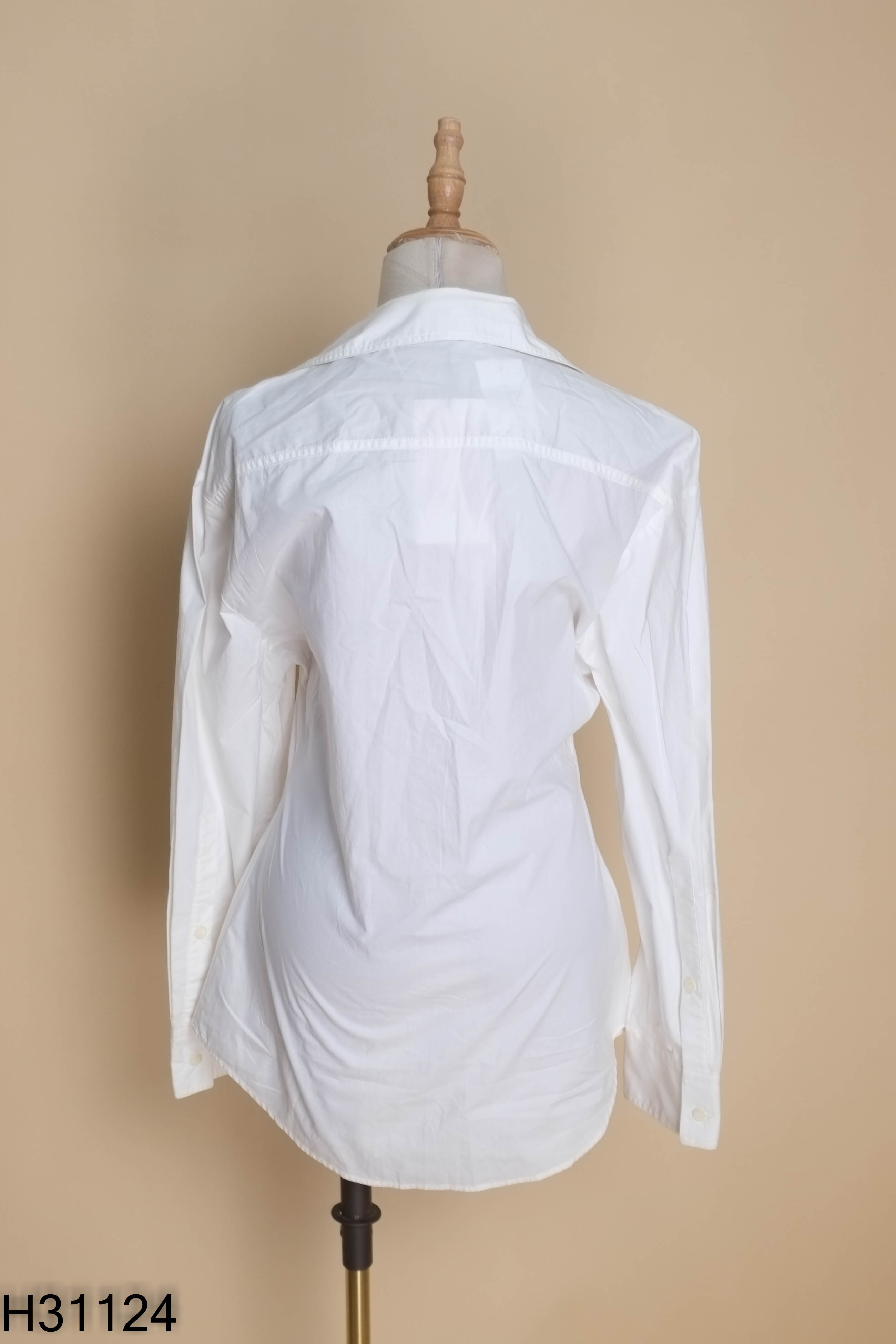 NEWTAG ZARA áo sơ mi trắng trơn