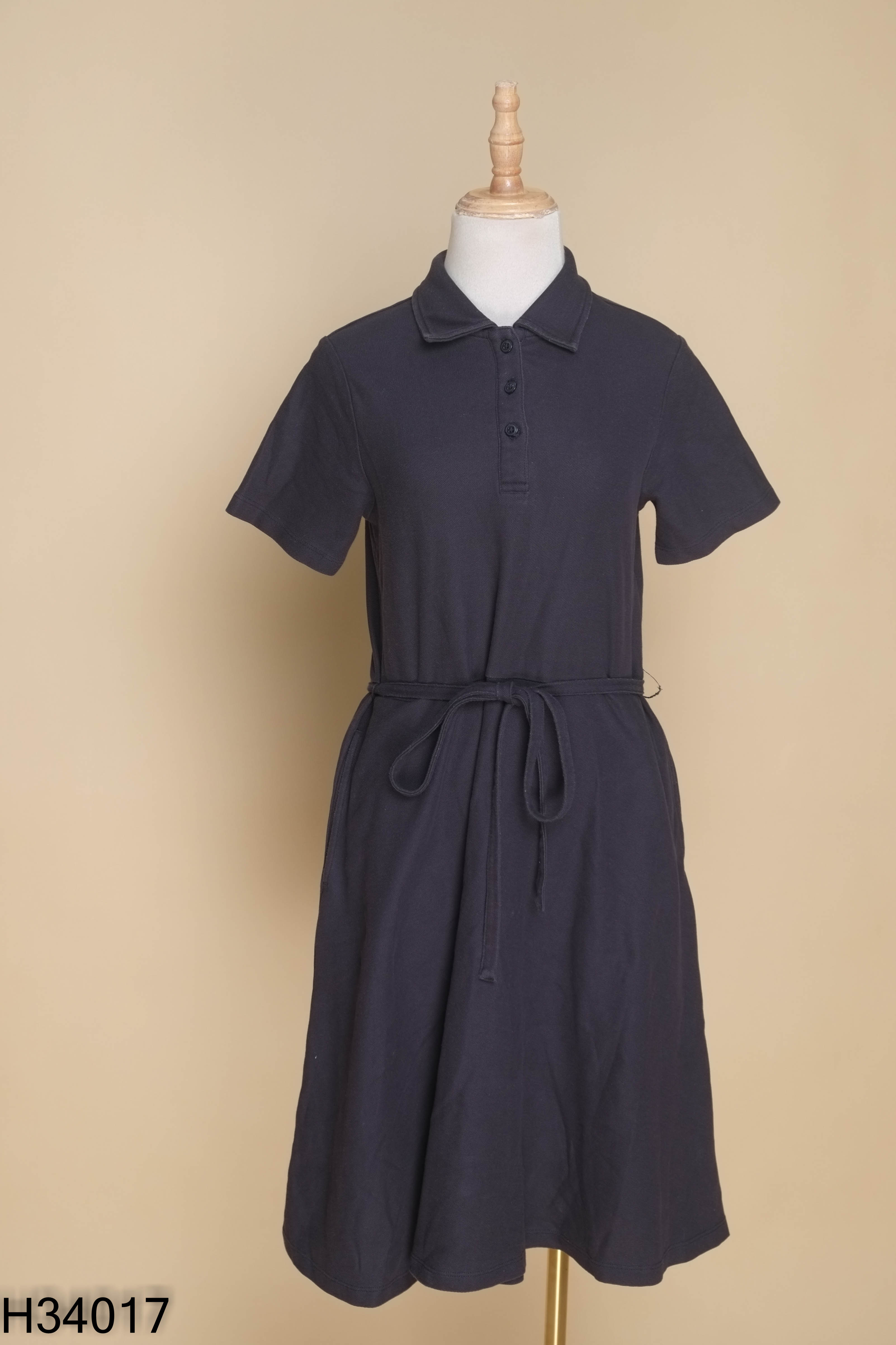 Váy GIORDAN xanh than cổ polo