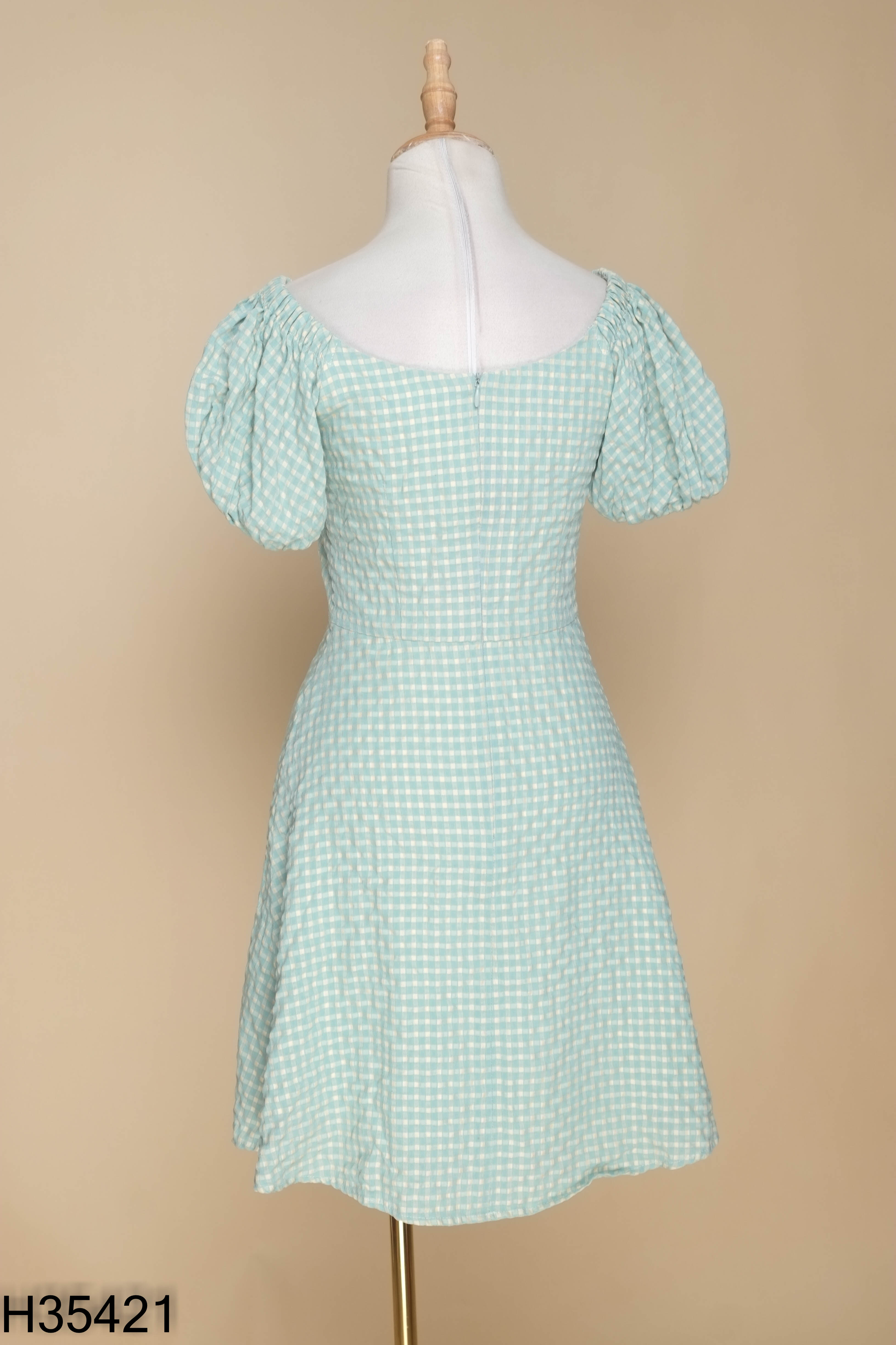 Váy ADORE DRESS xanh caro