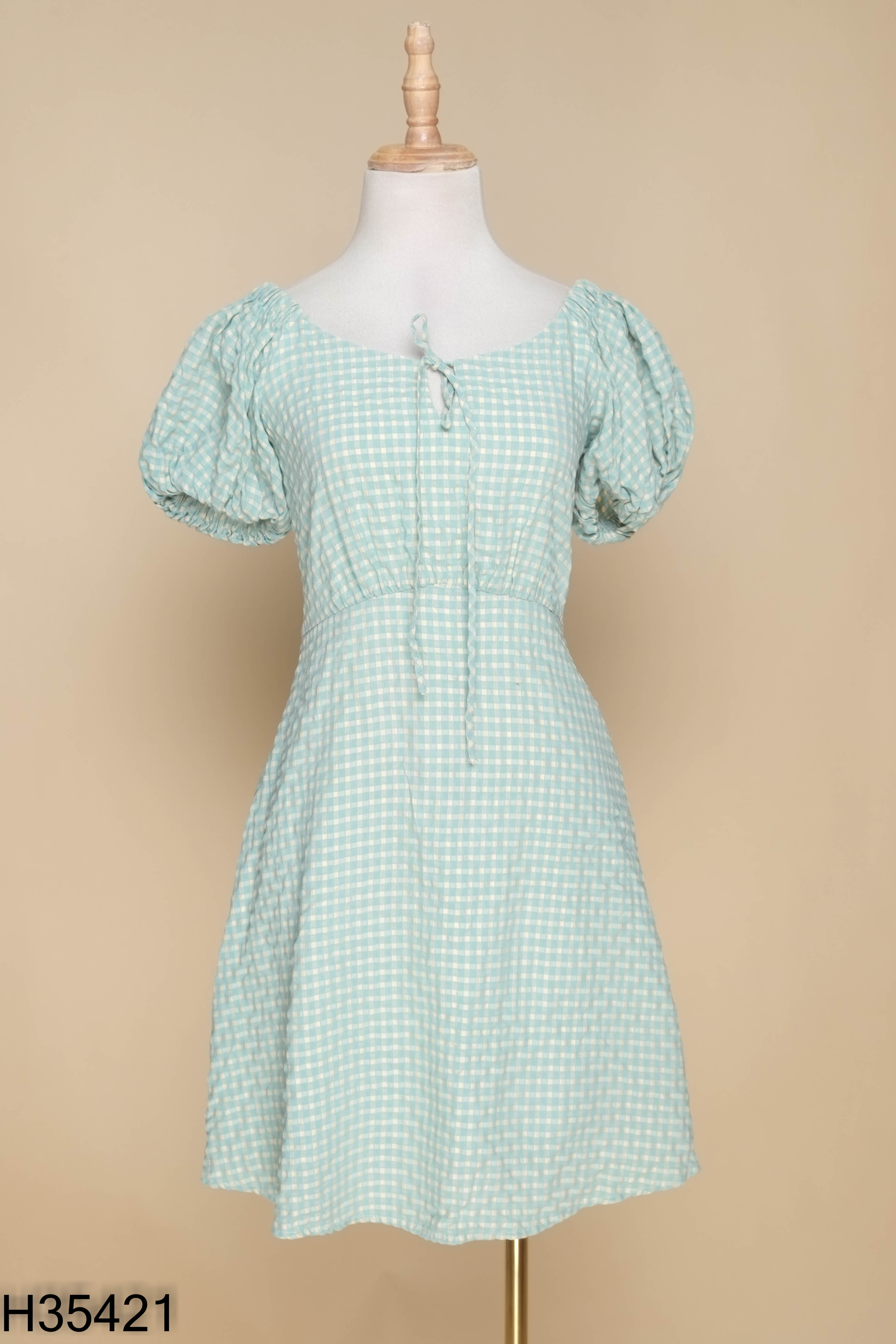 Váy ADORE DRESS xanh caro