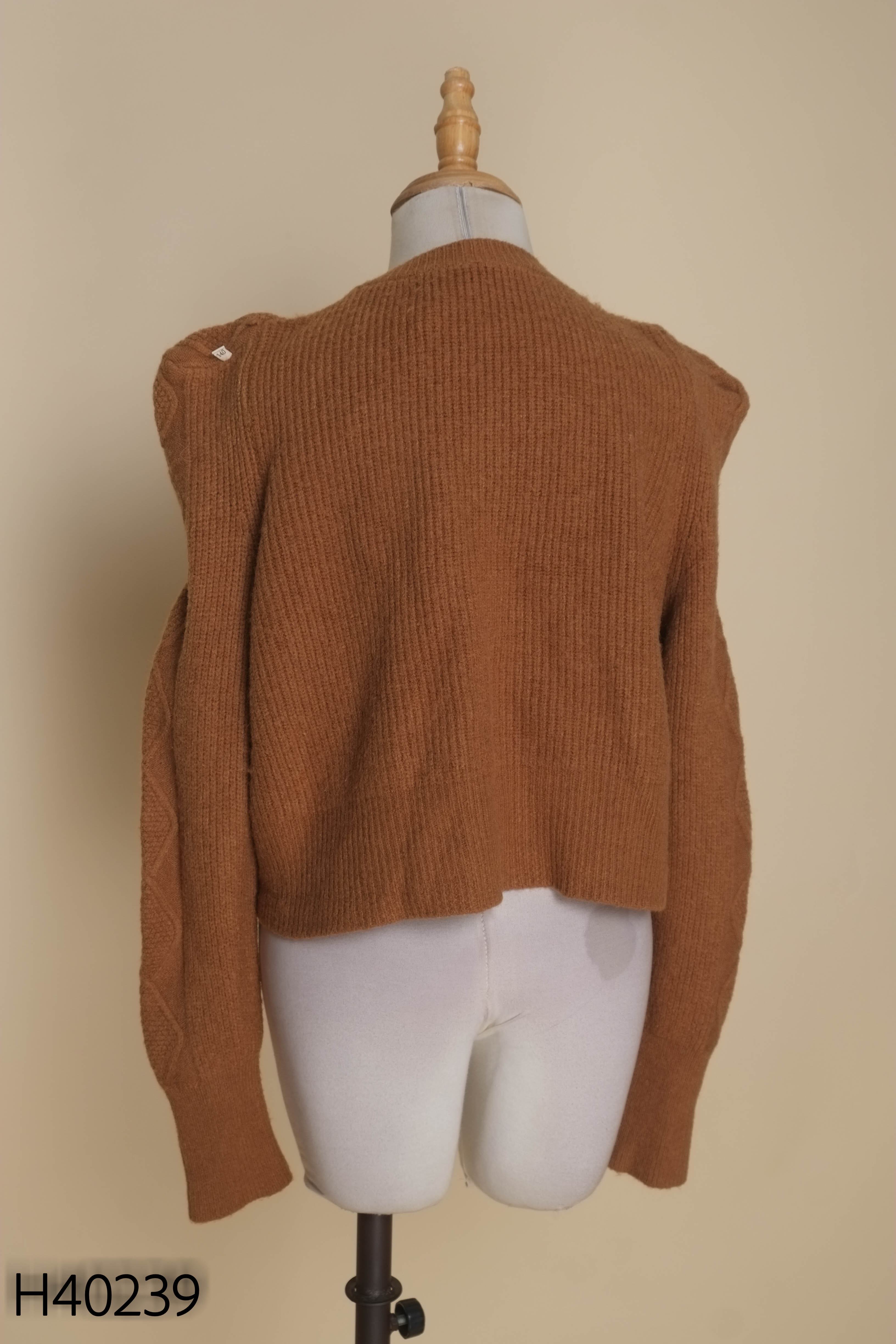 Áo len cardigan nâu