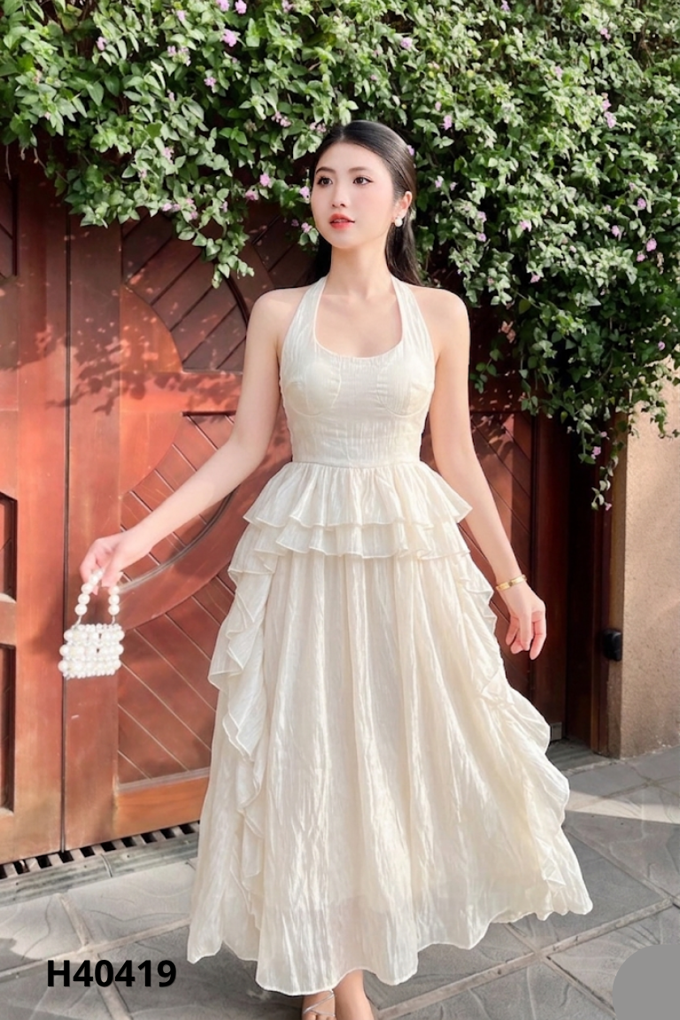 Váy voan NẾP be hở lưng