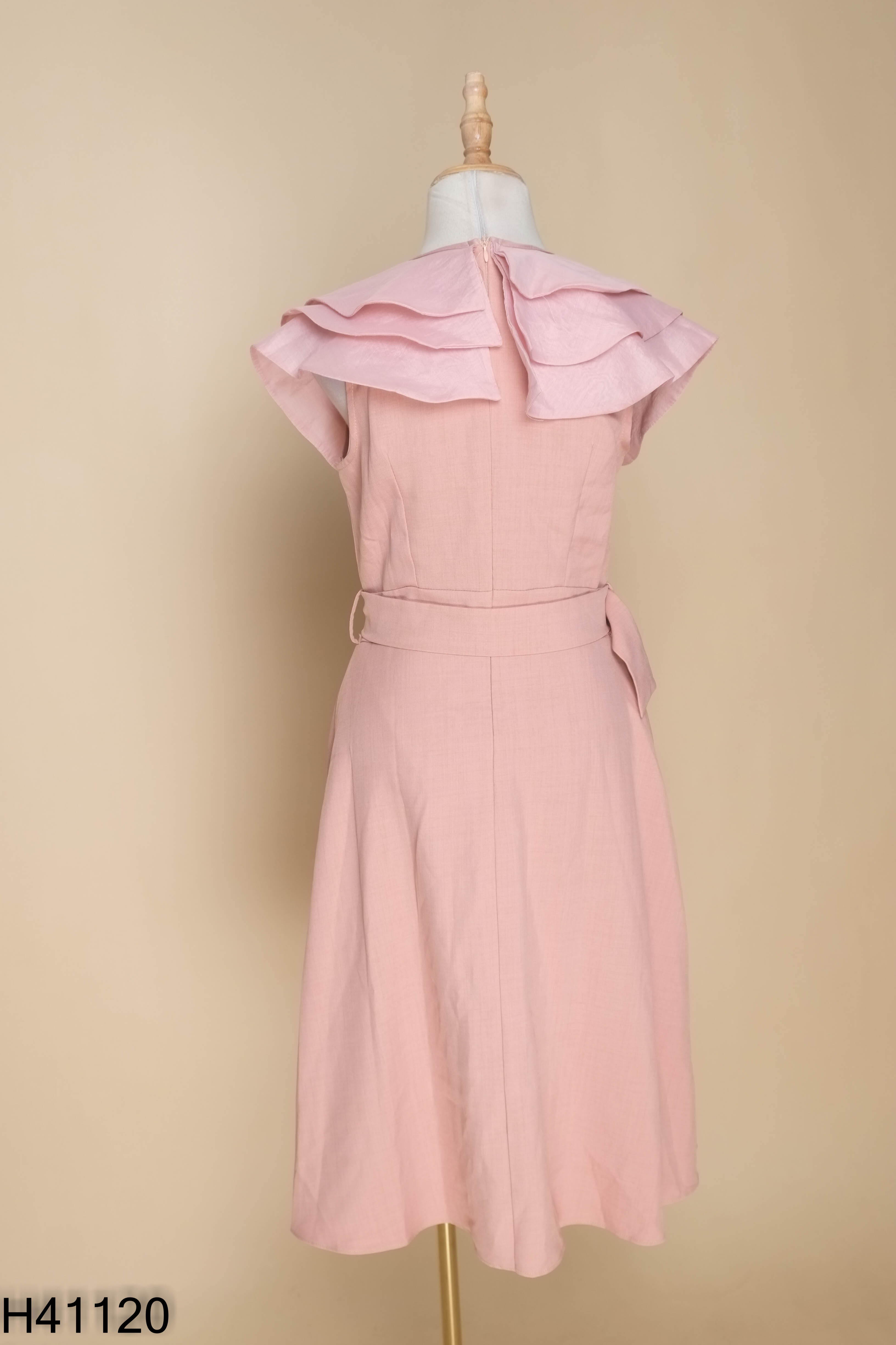 Váy KĐ STORE hồng cổ bèo