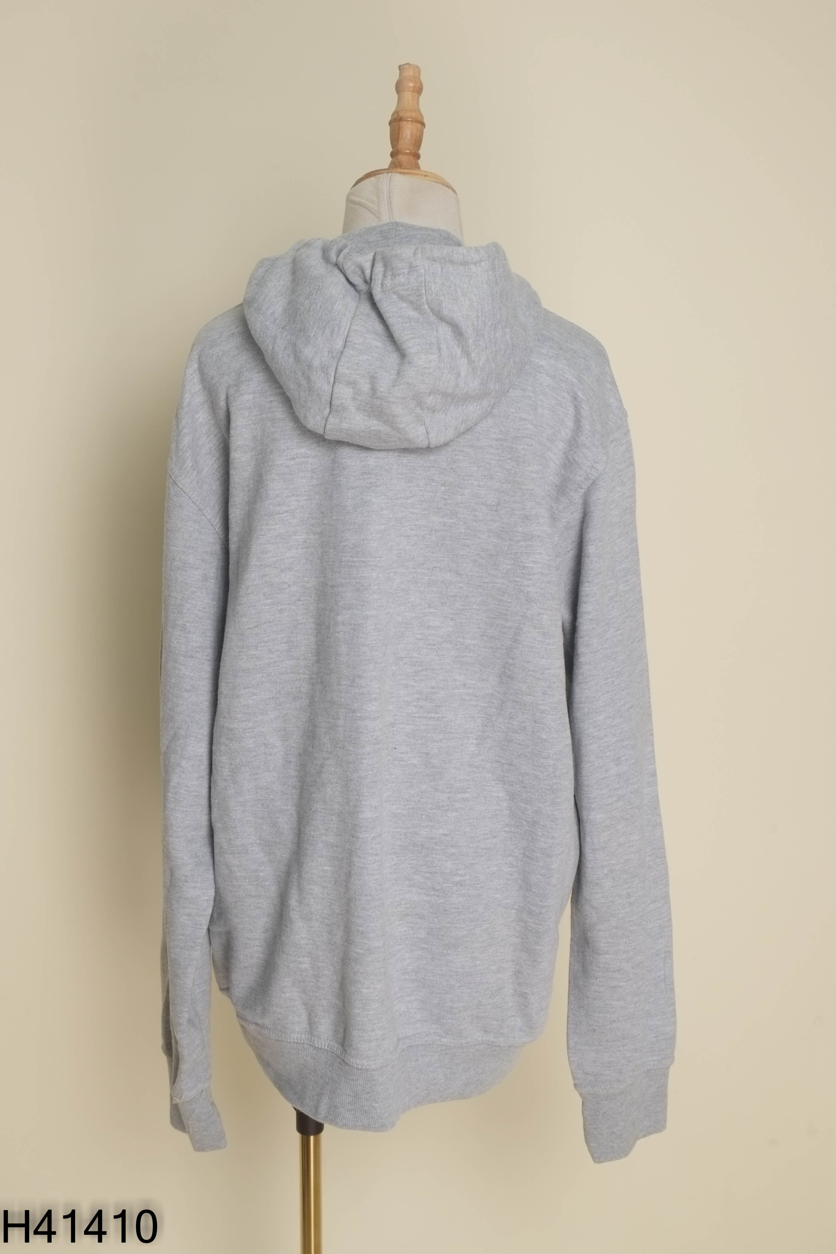 Áo hoodie xám dài
