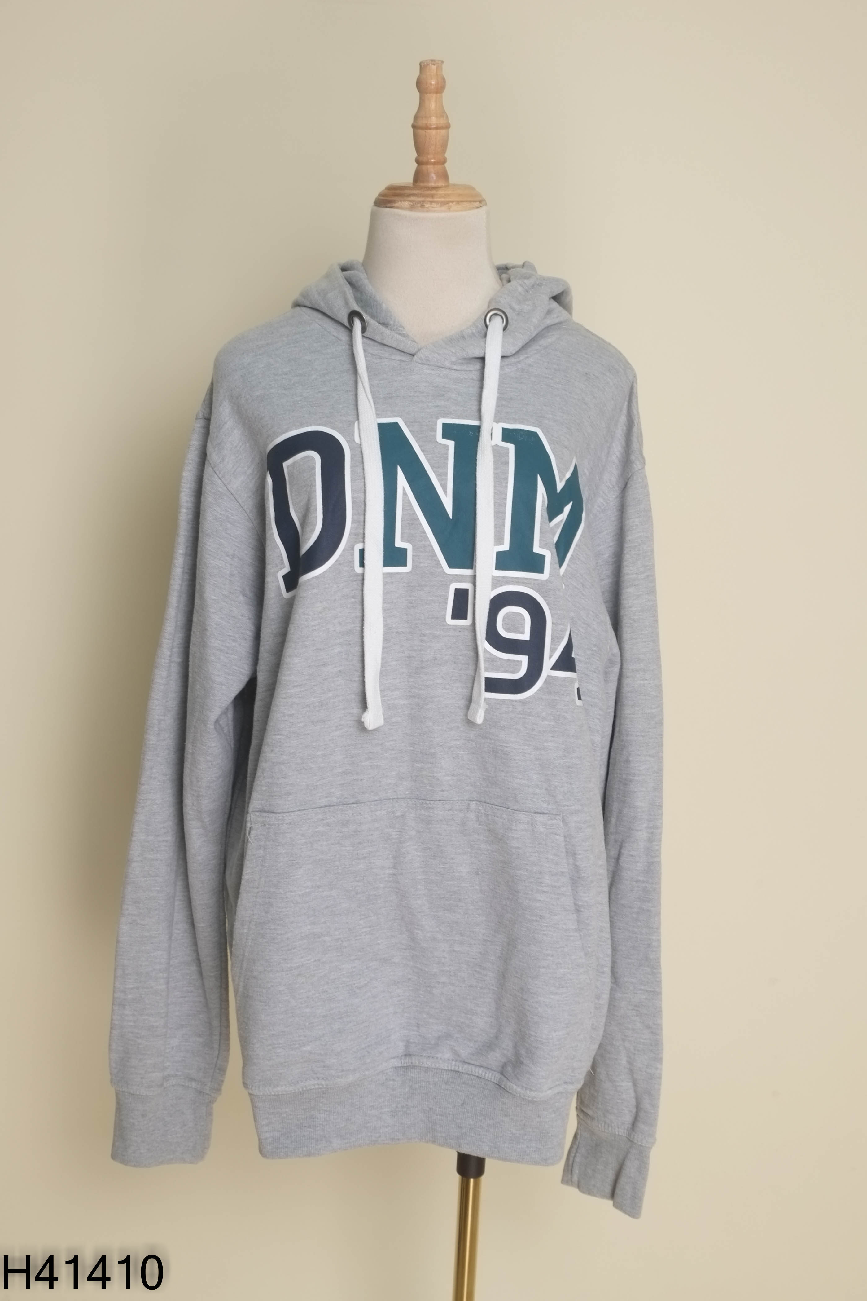 Áo hoodie xám dài