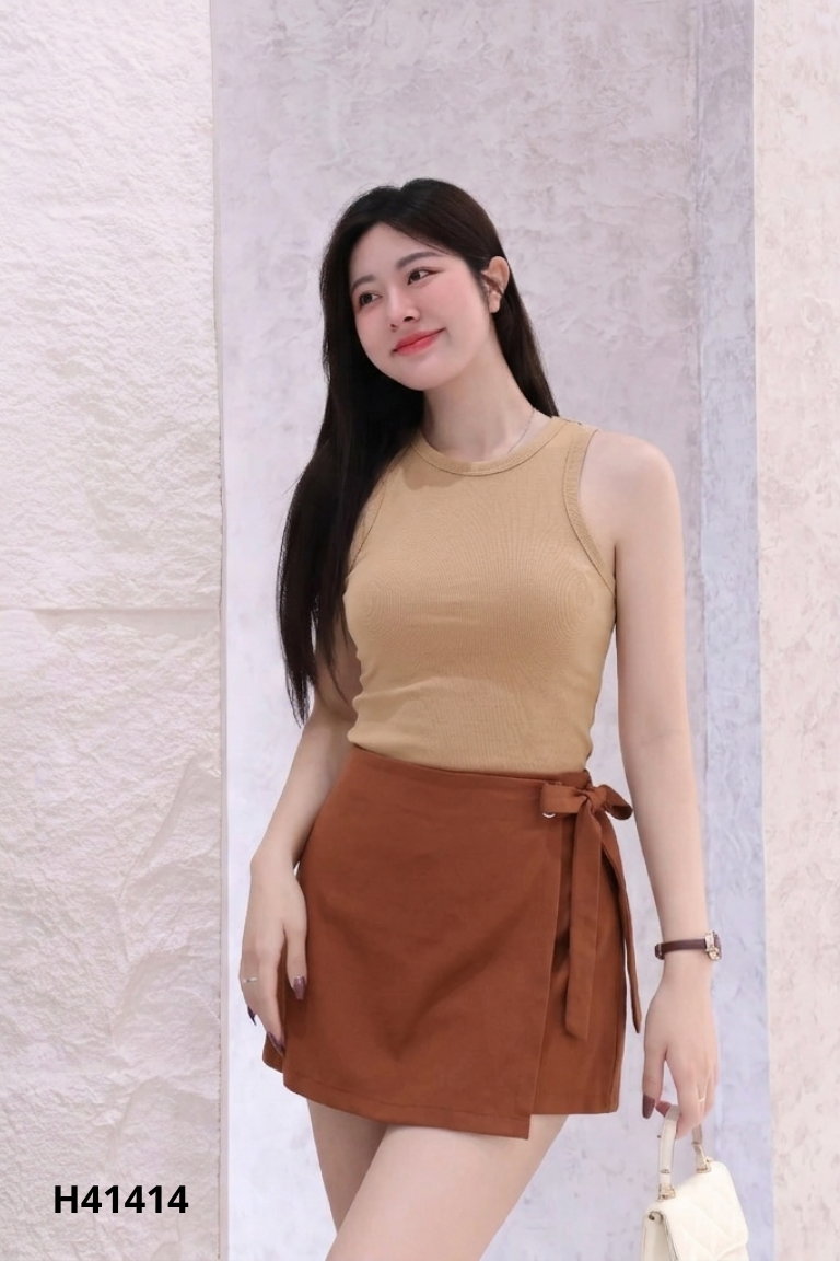 Set áo thun nâu + quần nâu đỏ