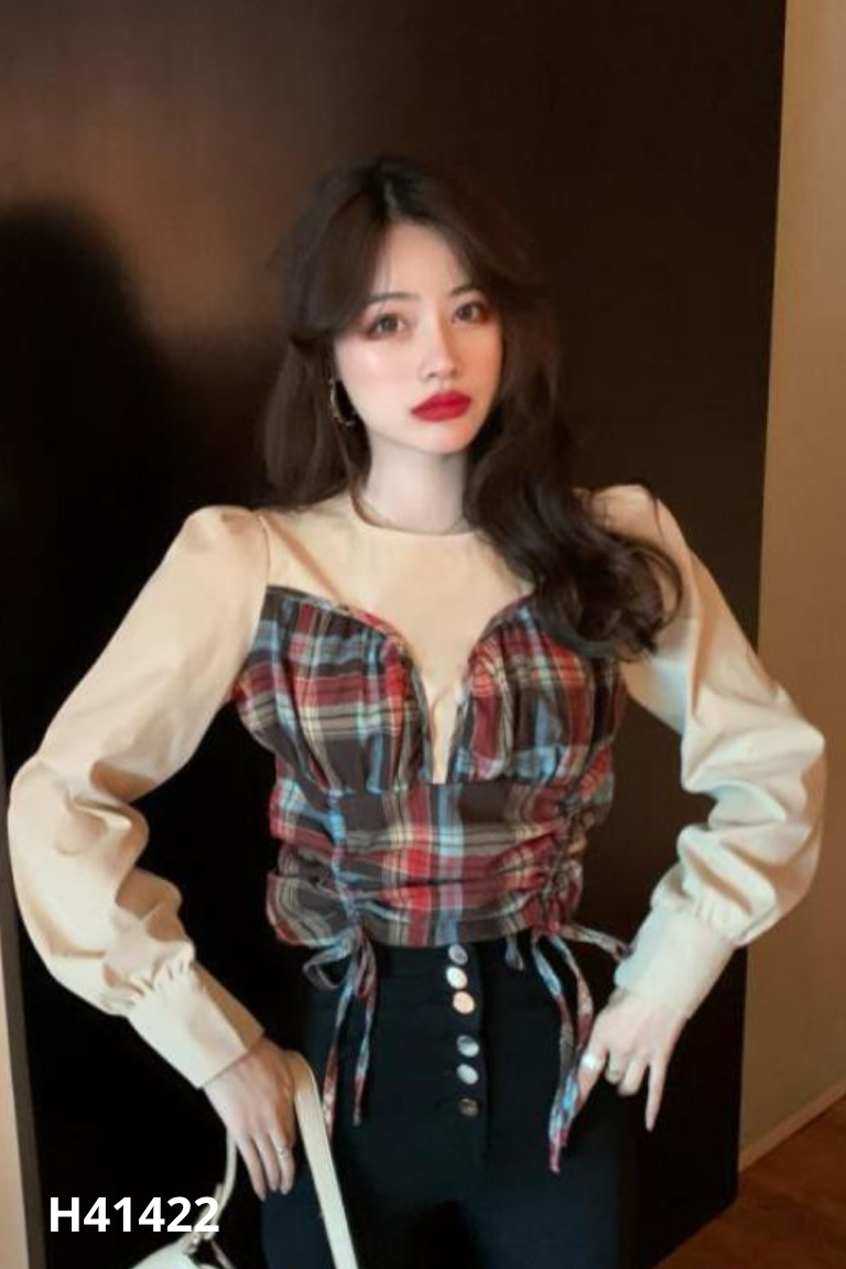 Áo be LANLAN phối họa tiết