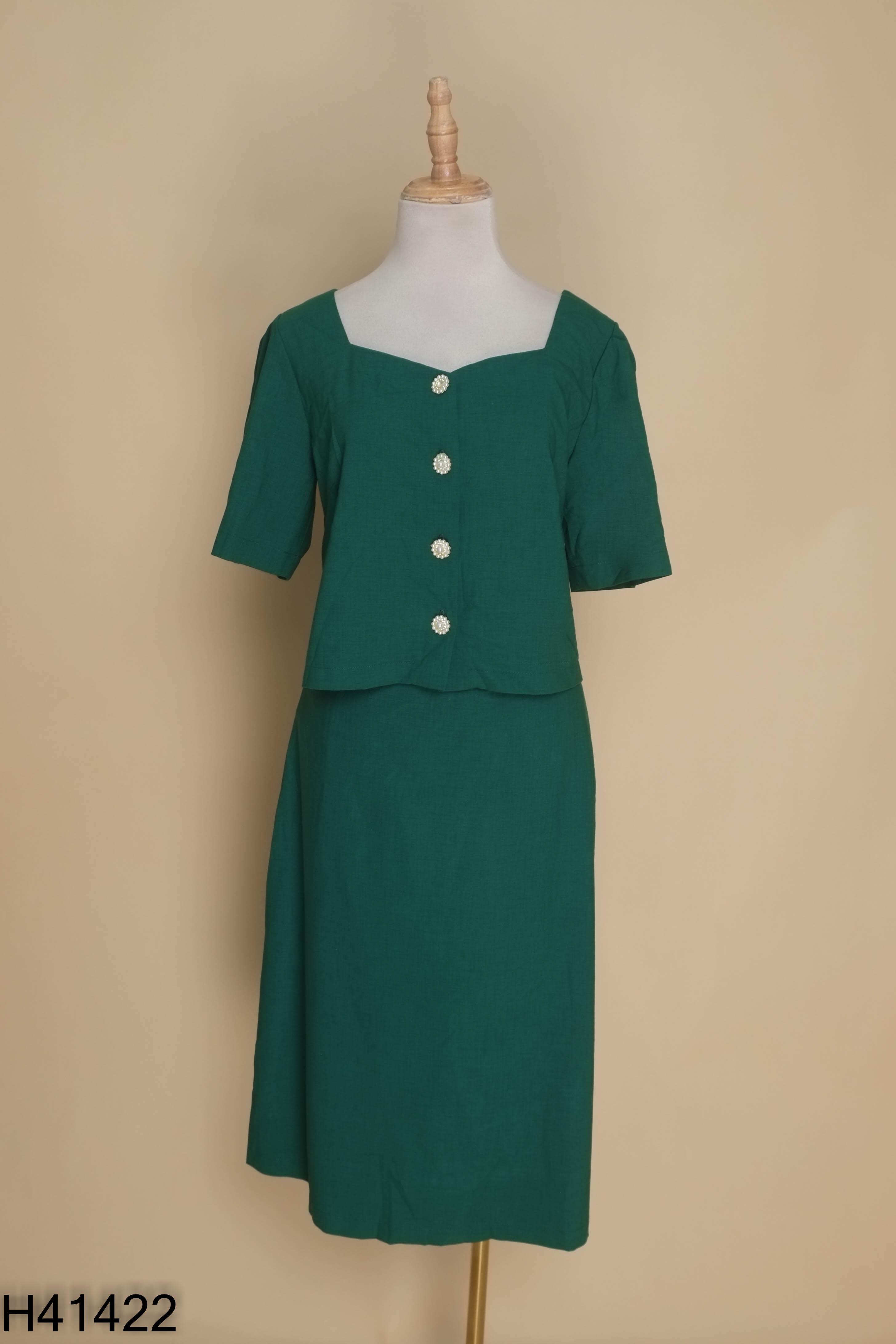 Set xanh cúc ngọc+váy