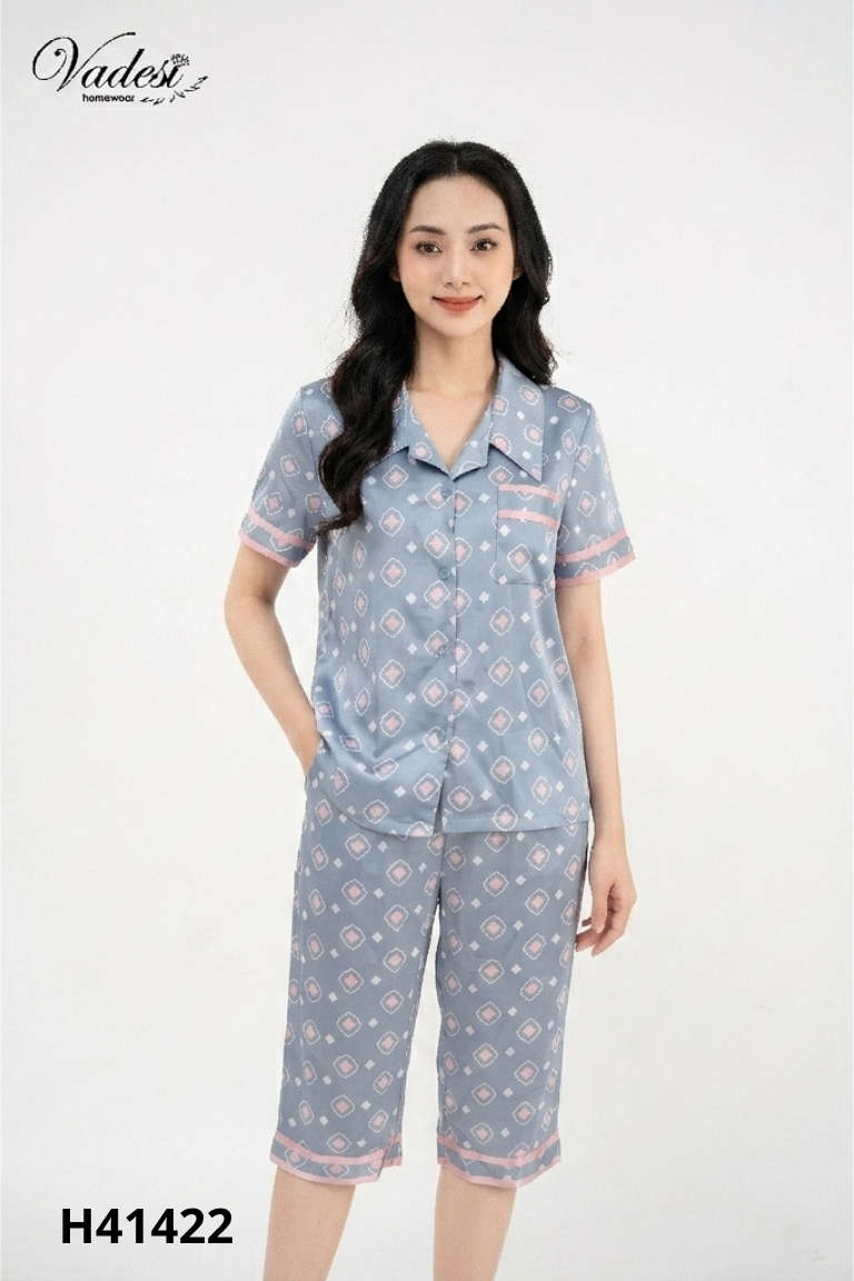 Set ngủ xanh SMILE+quần