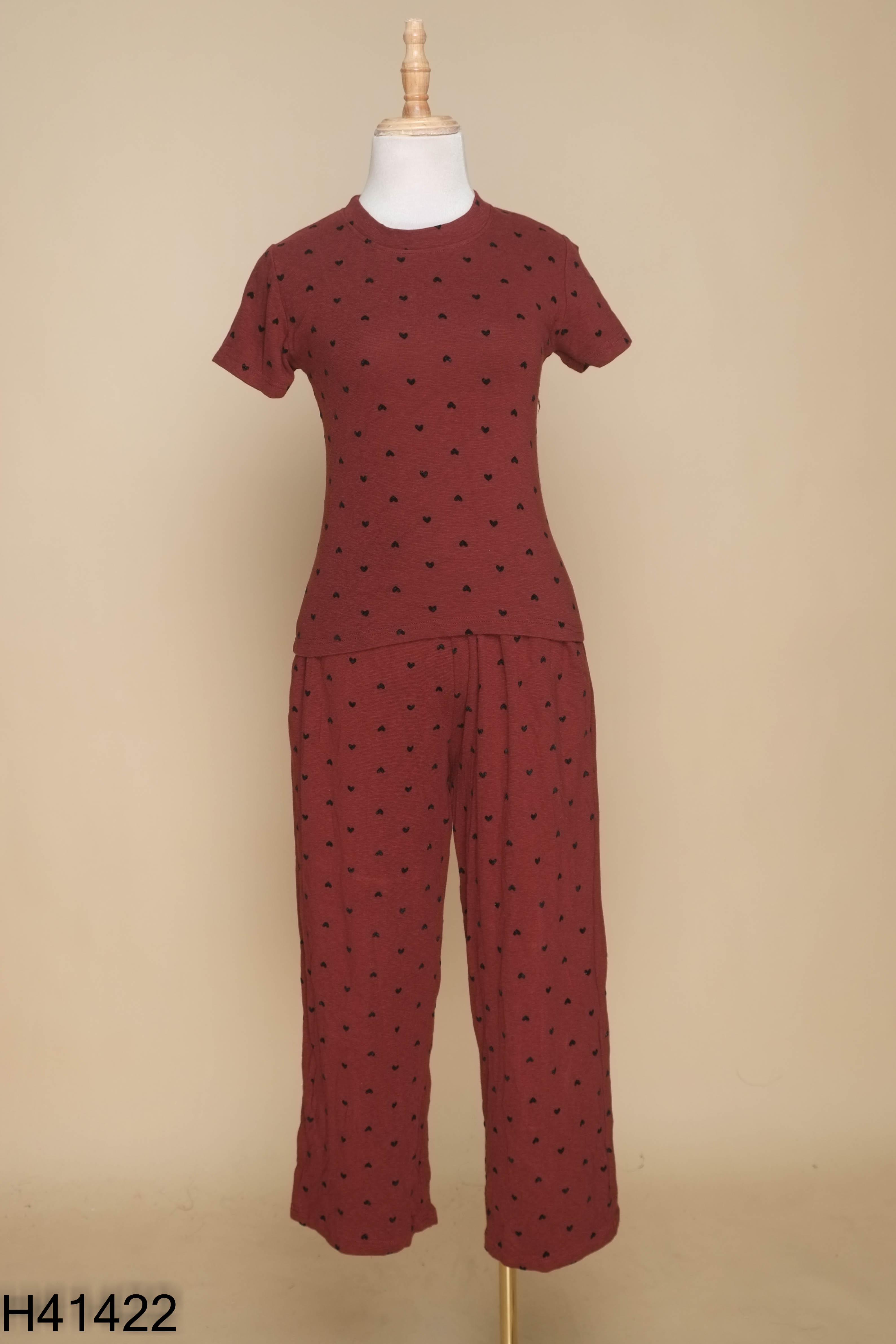 Set đỏ tim+quần