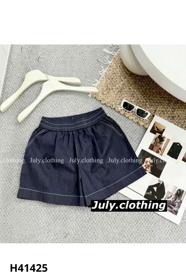 Quần shorts jeans xanh