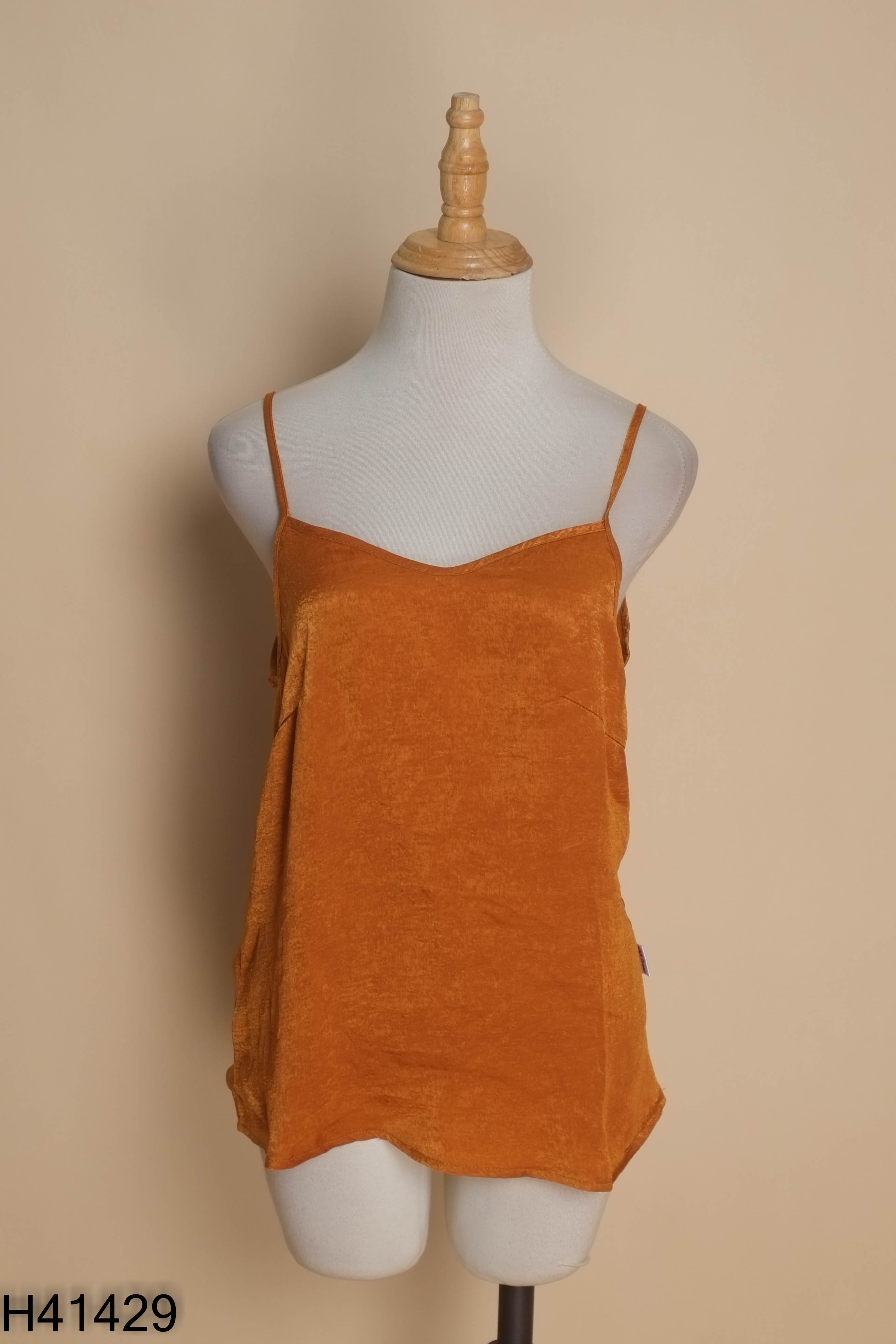 Áo dây nâu lụa LILY'S DRESS