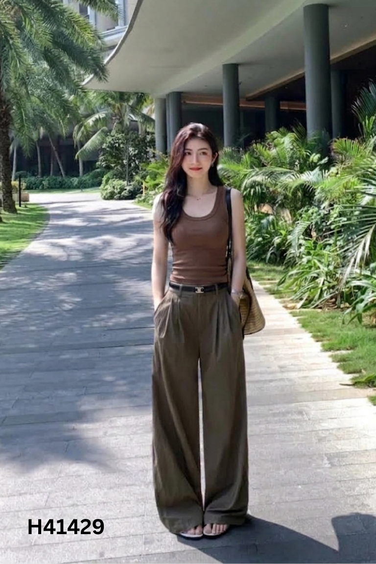 Áo ba lỗ nâu