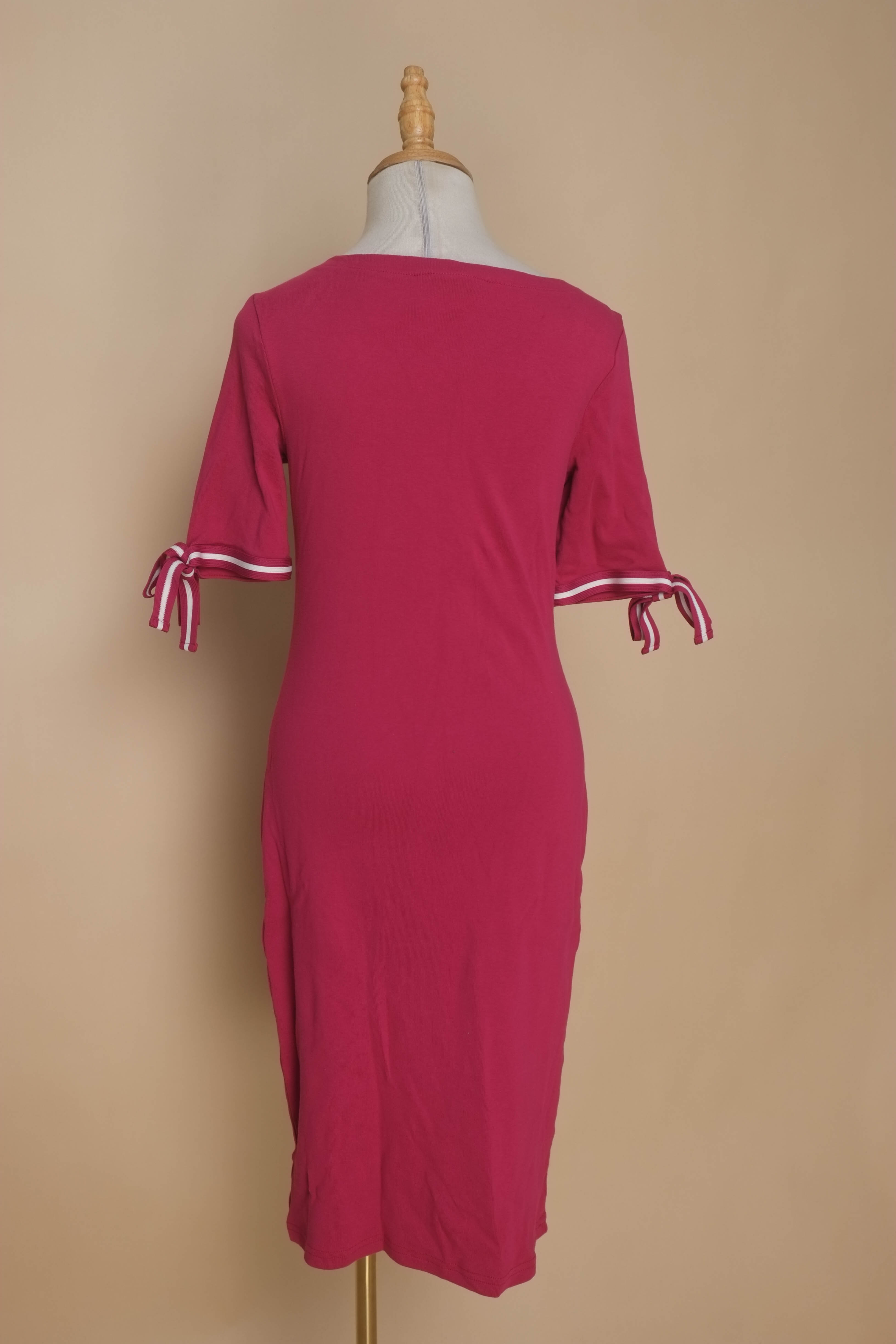 Váy len tim LAUREN cổ thuyền