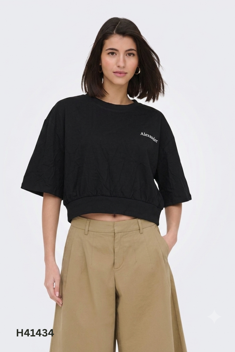 Áo crotop đen OLD NAVY