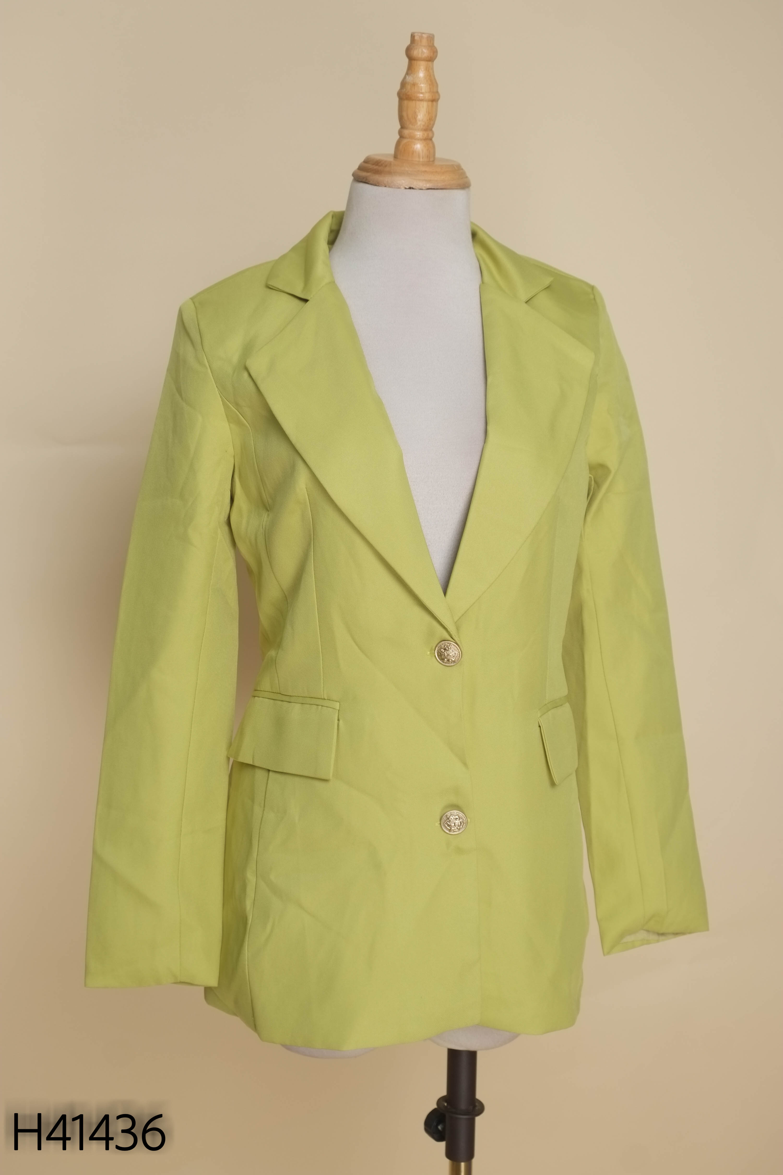 Áo blazer xanh cốm