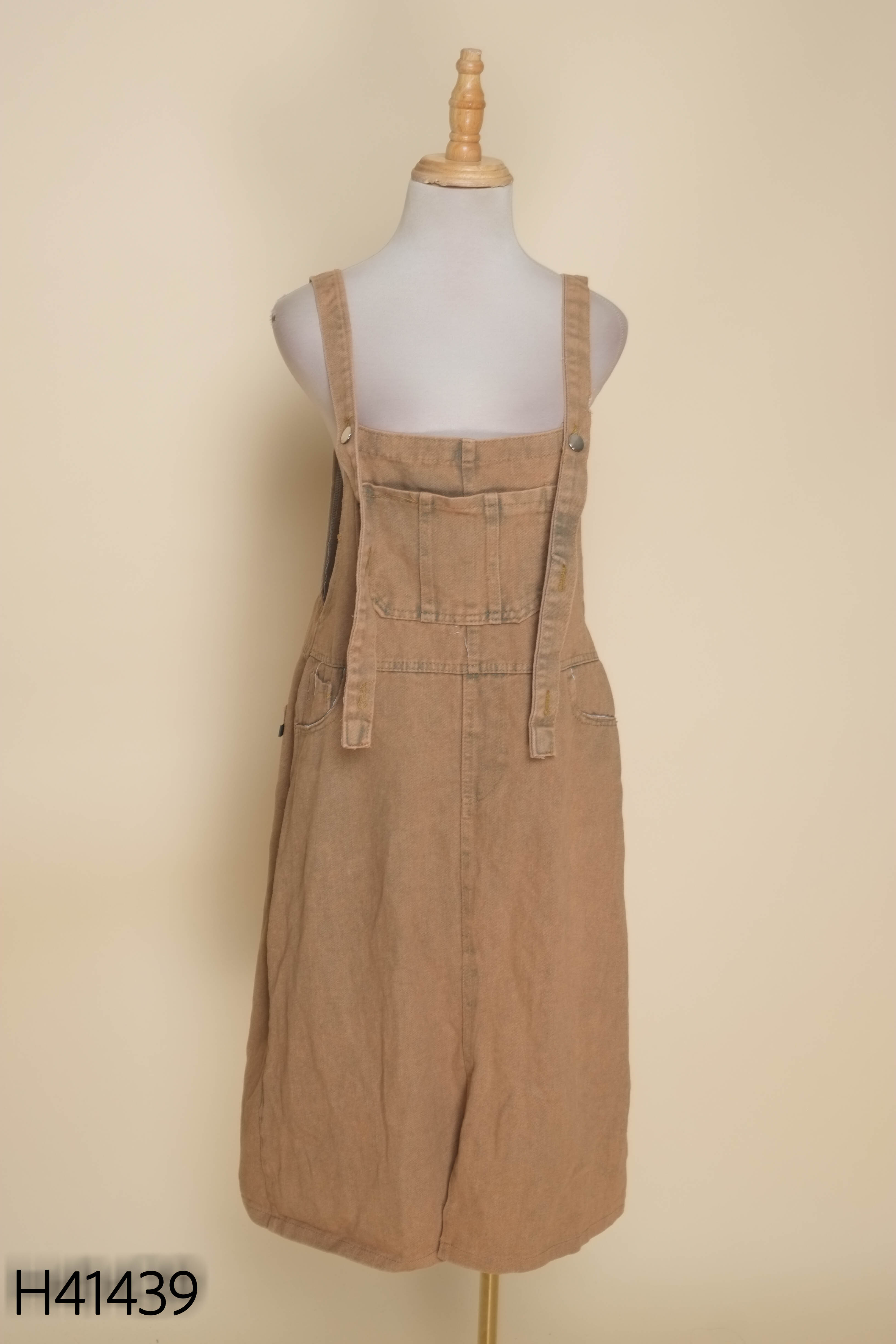 Váy yếm jeans nâu