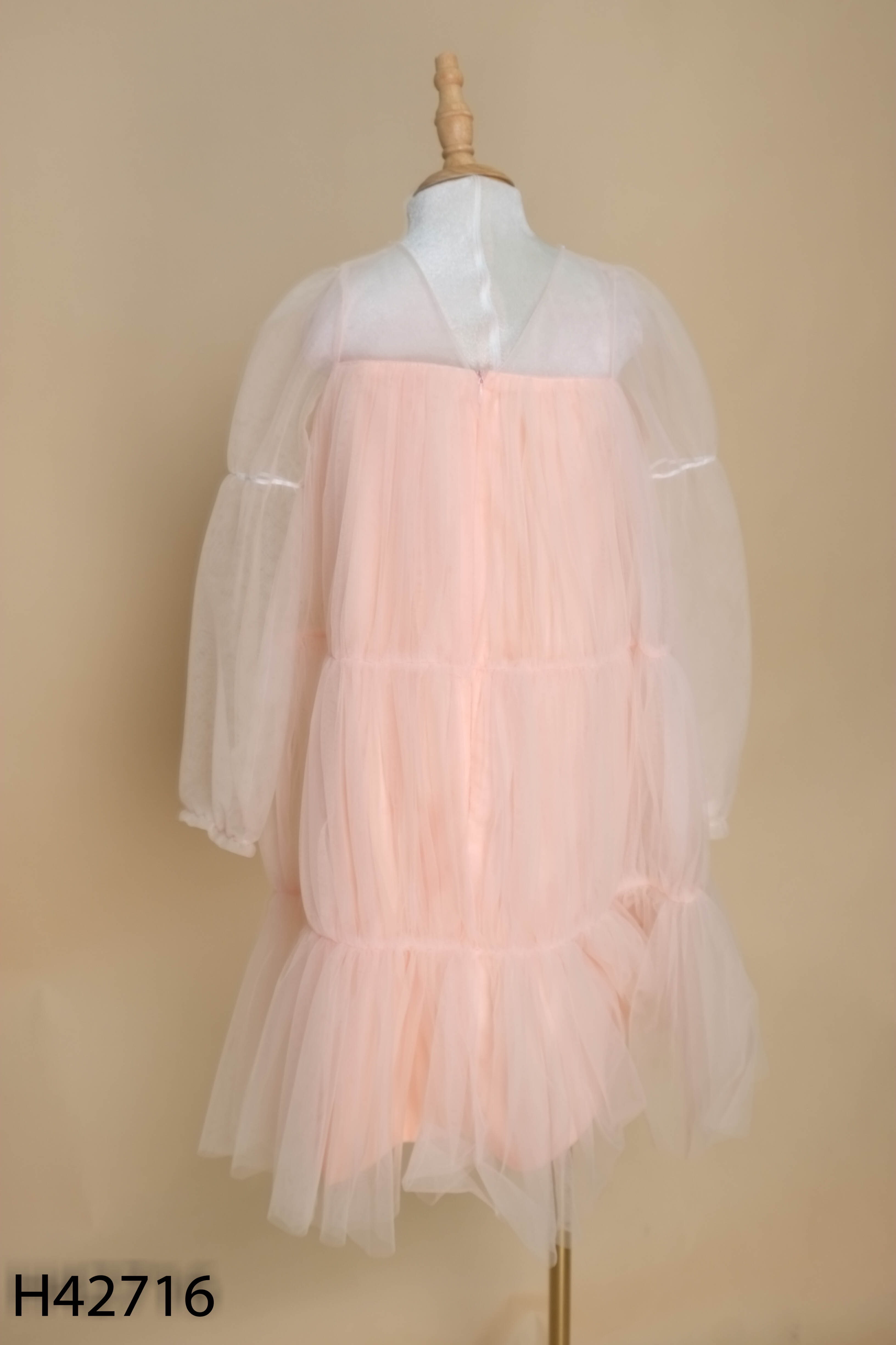 Váy hồng lưới đính ngọc KIDS