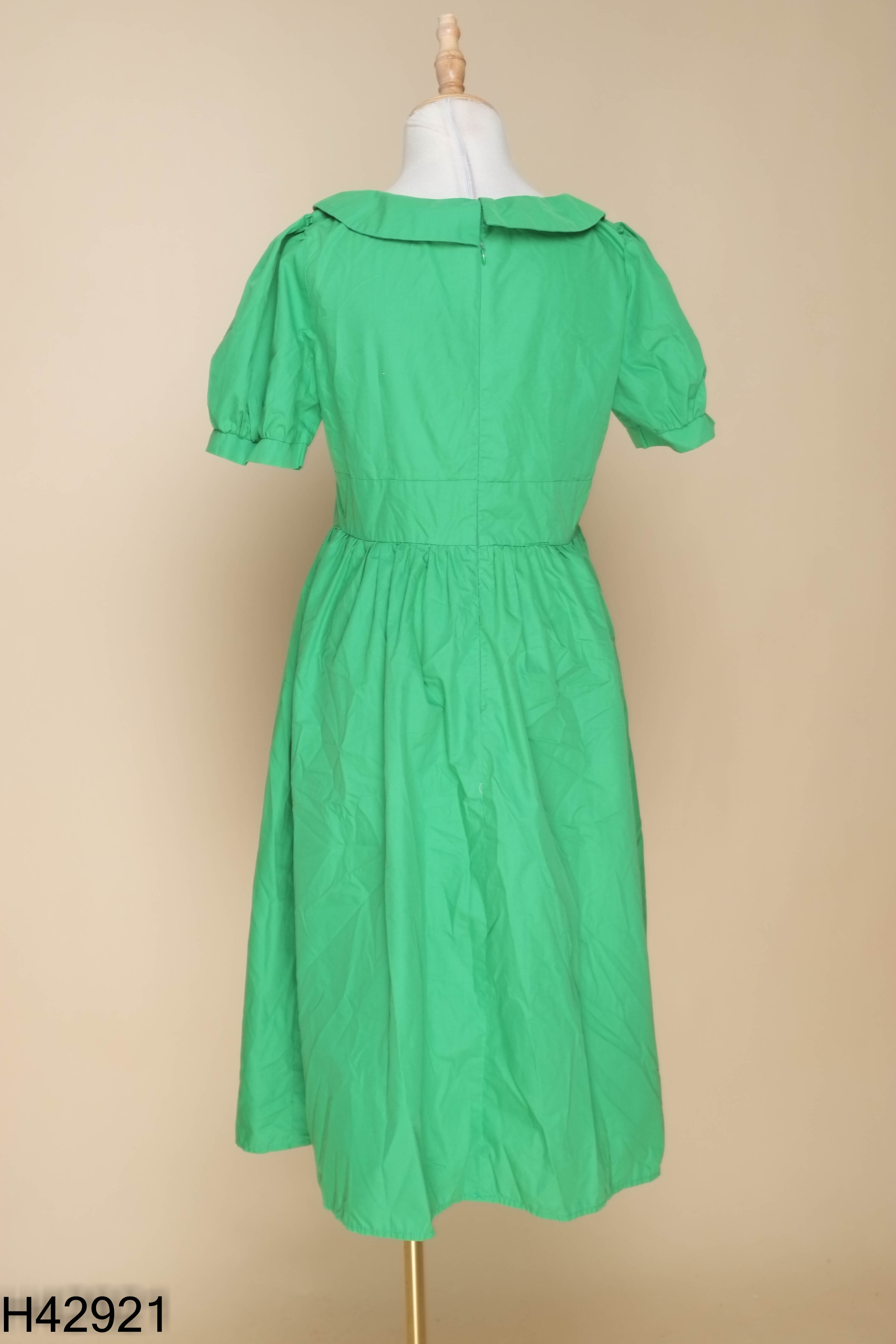 Váy NẮNG VÀNG babydoll xanh lá