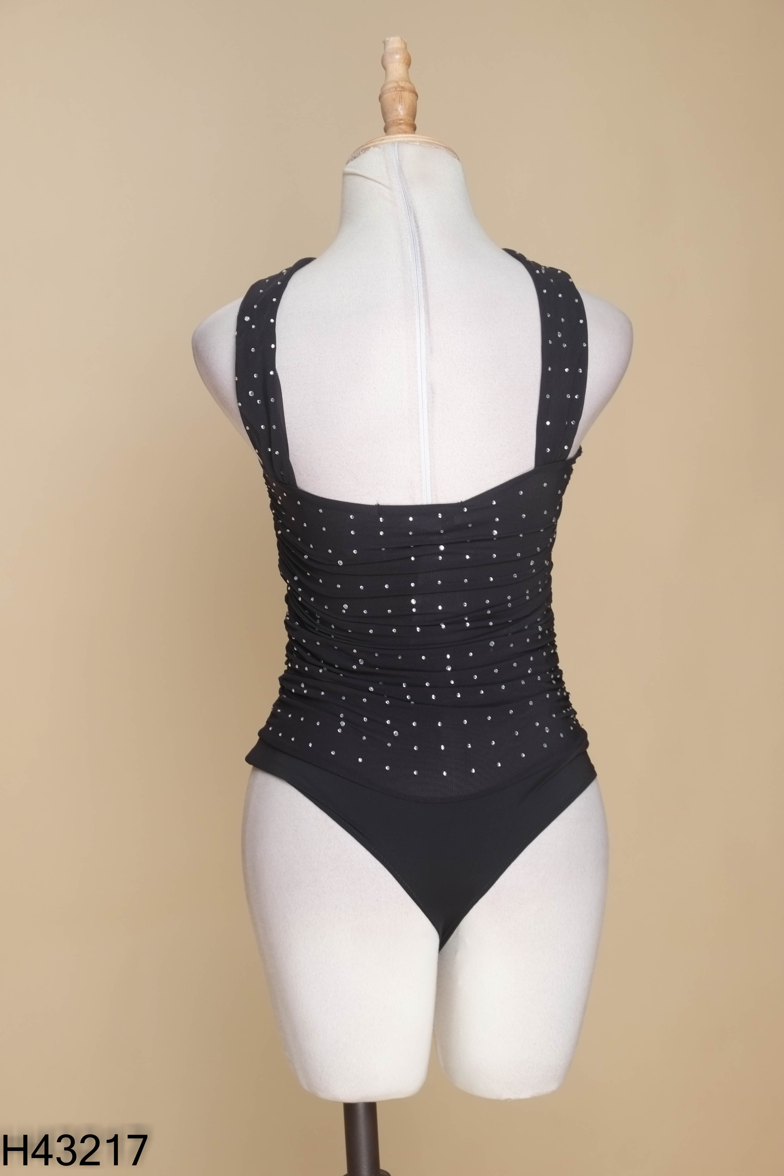 Bodysuits MANGO đen đính đá