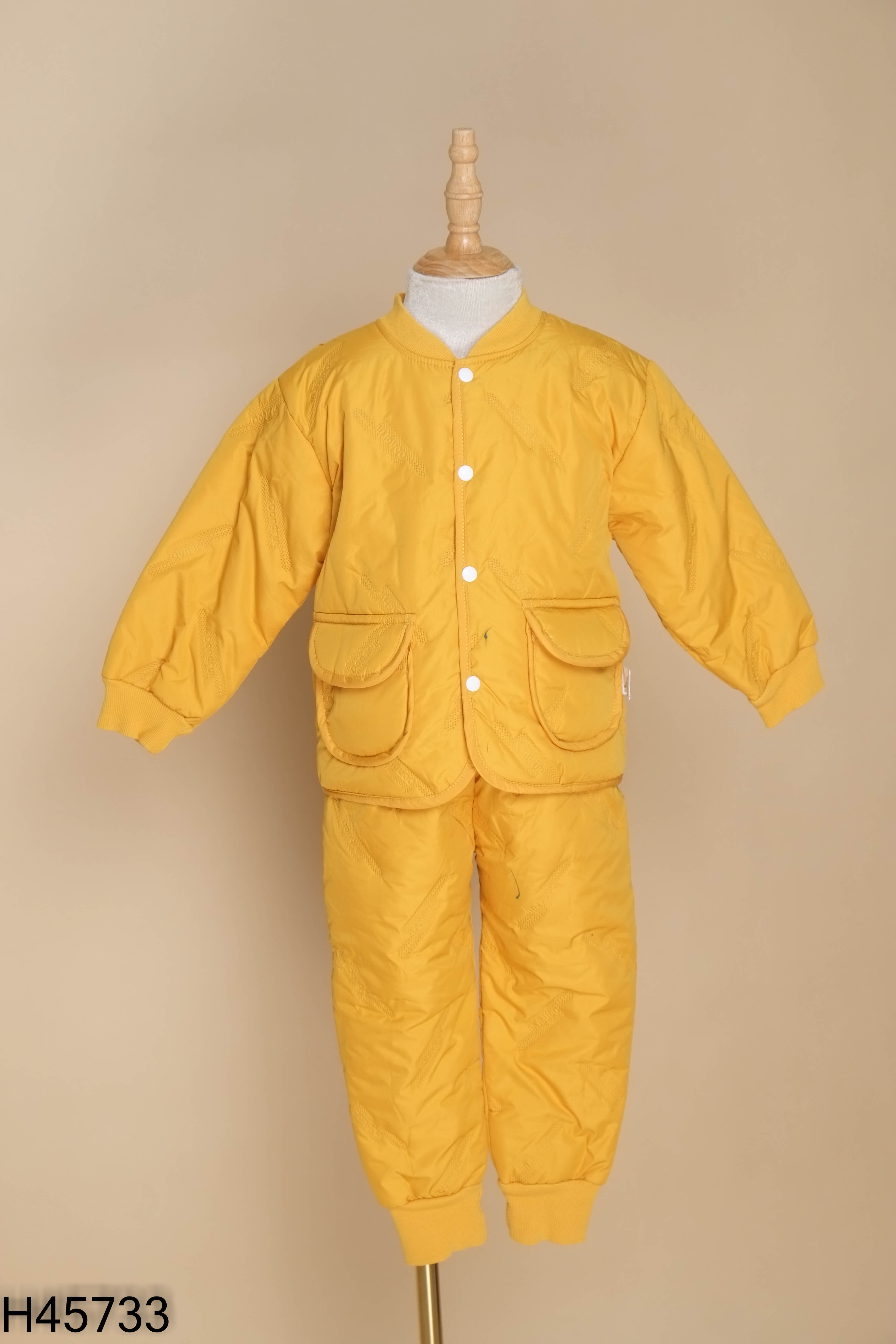 Set bộ KIDS vàng lót lông+quần