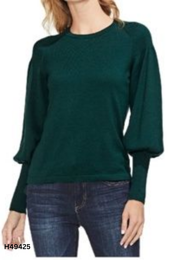 Áo len ZARA xanh rêu tay phồng