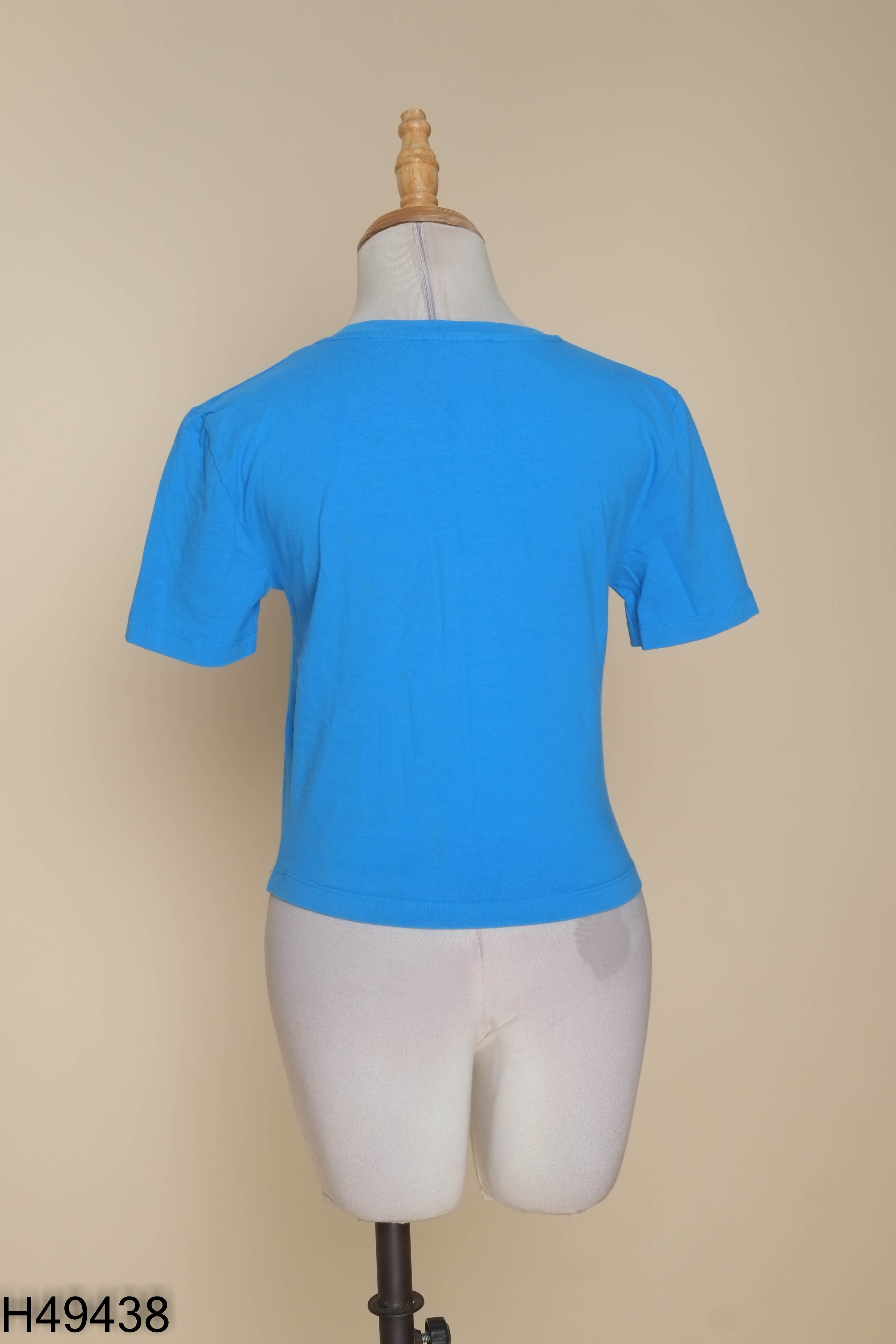 Áo thun xanh ZARA cổ tròn