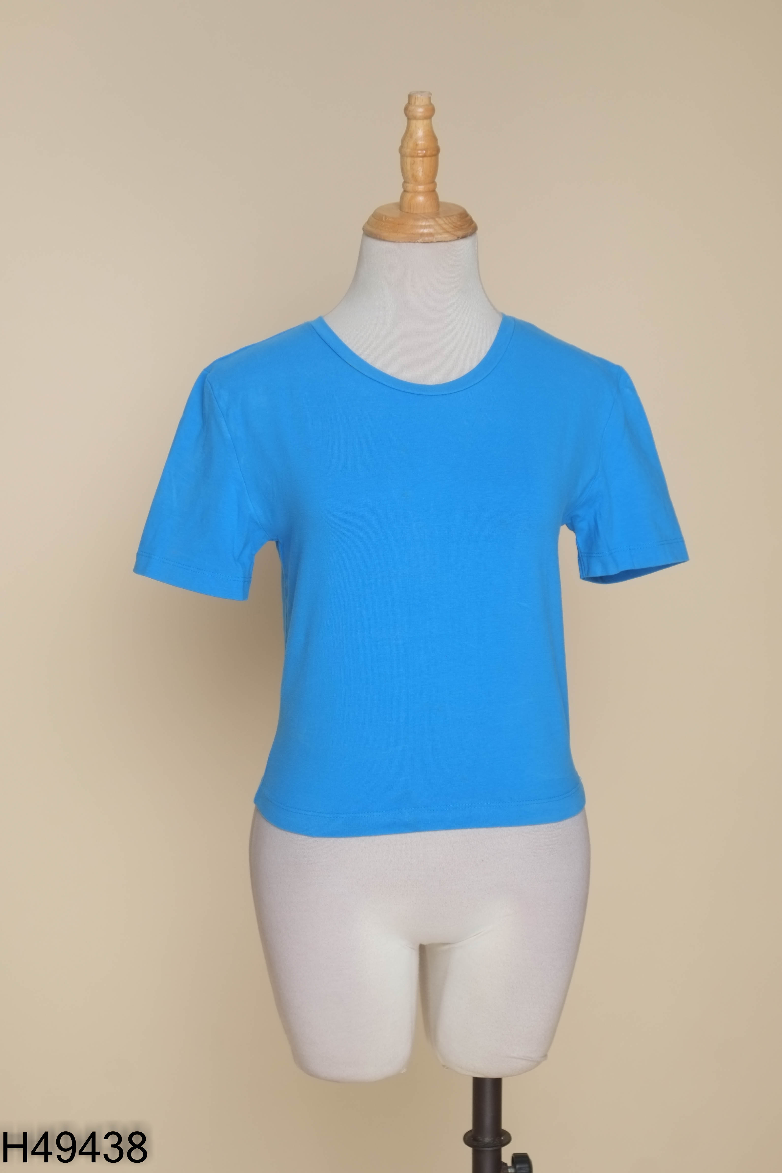 Áo thun xanh ZARA cổ tròn