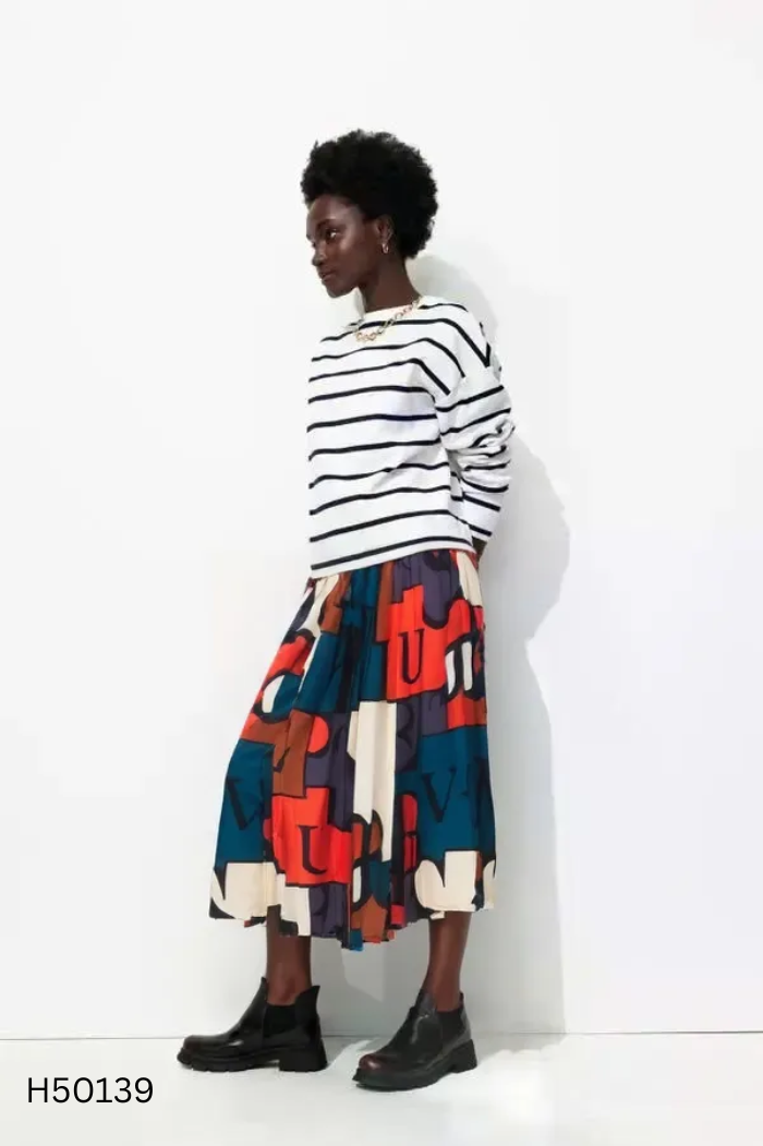 Chân váy TOPSHOP hoạ tiết xếp ly