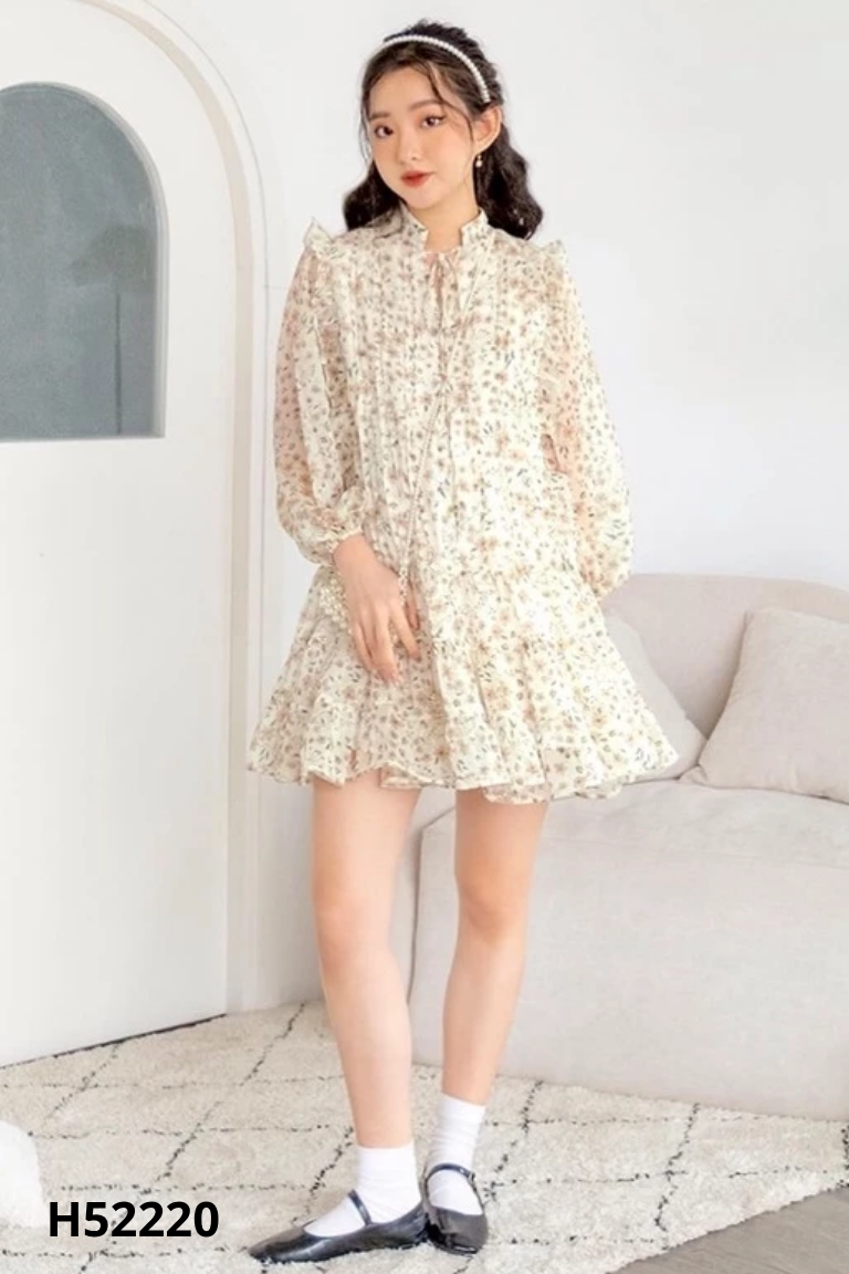 Set Váy trắng NAKED BY V họa tiết + Áo dây trong
