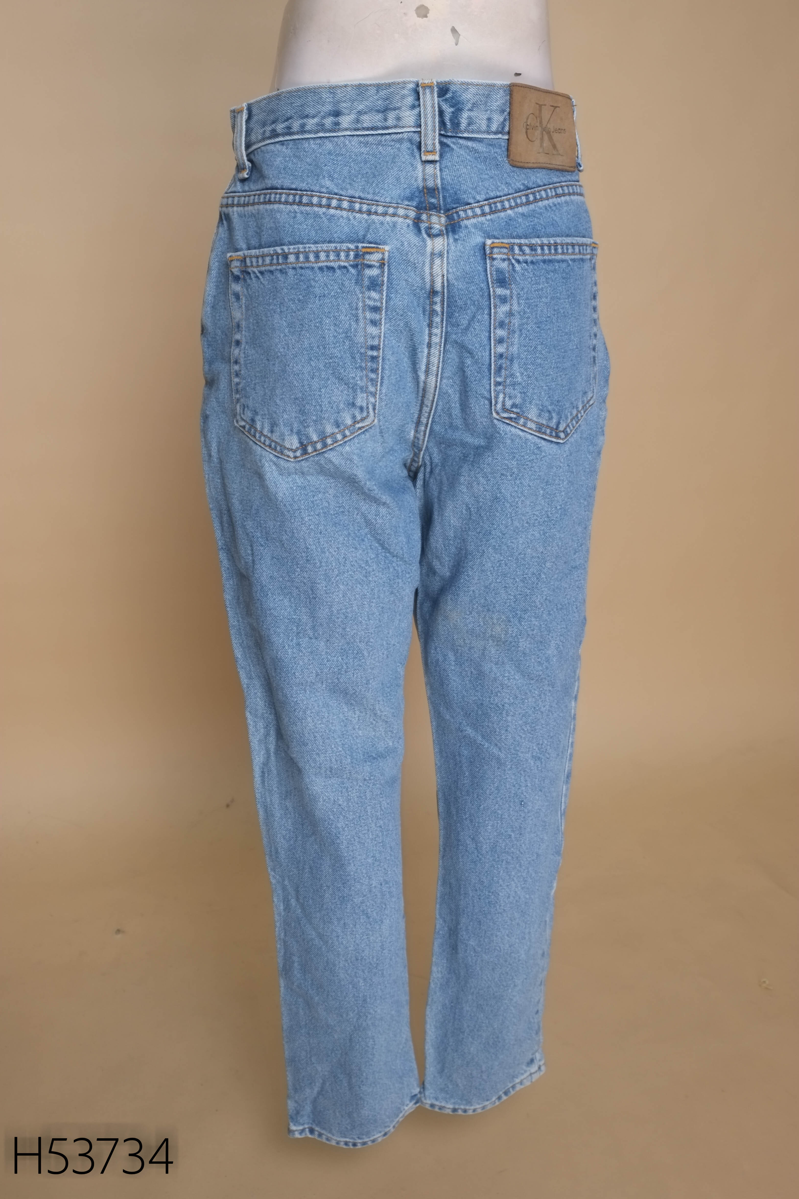 Quần jeans CALVIN KLEIN xanh dáng suông