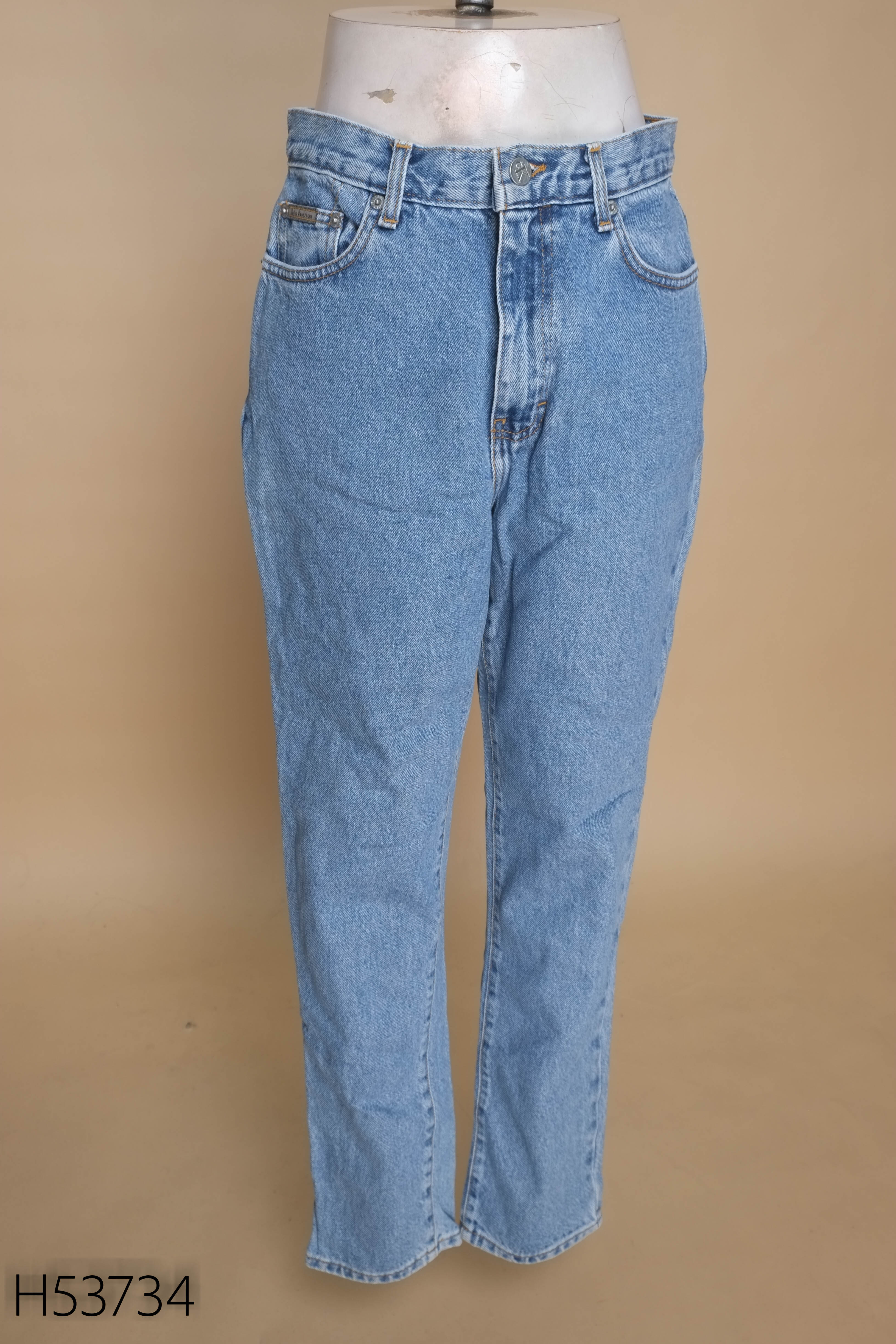 Quần jeans CALVIN KLEIN xanh dáng suông
