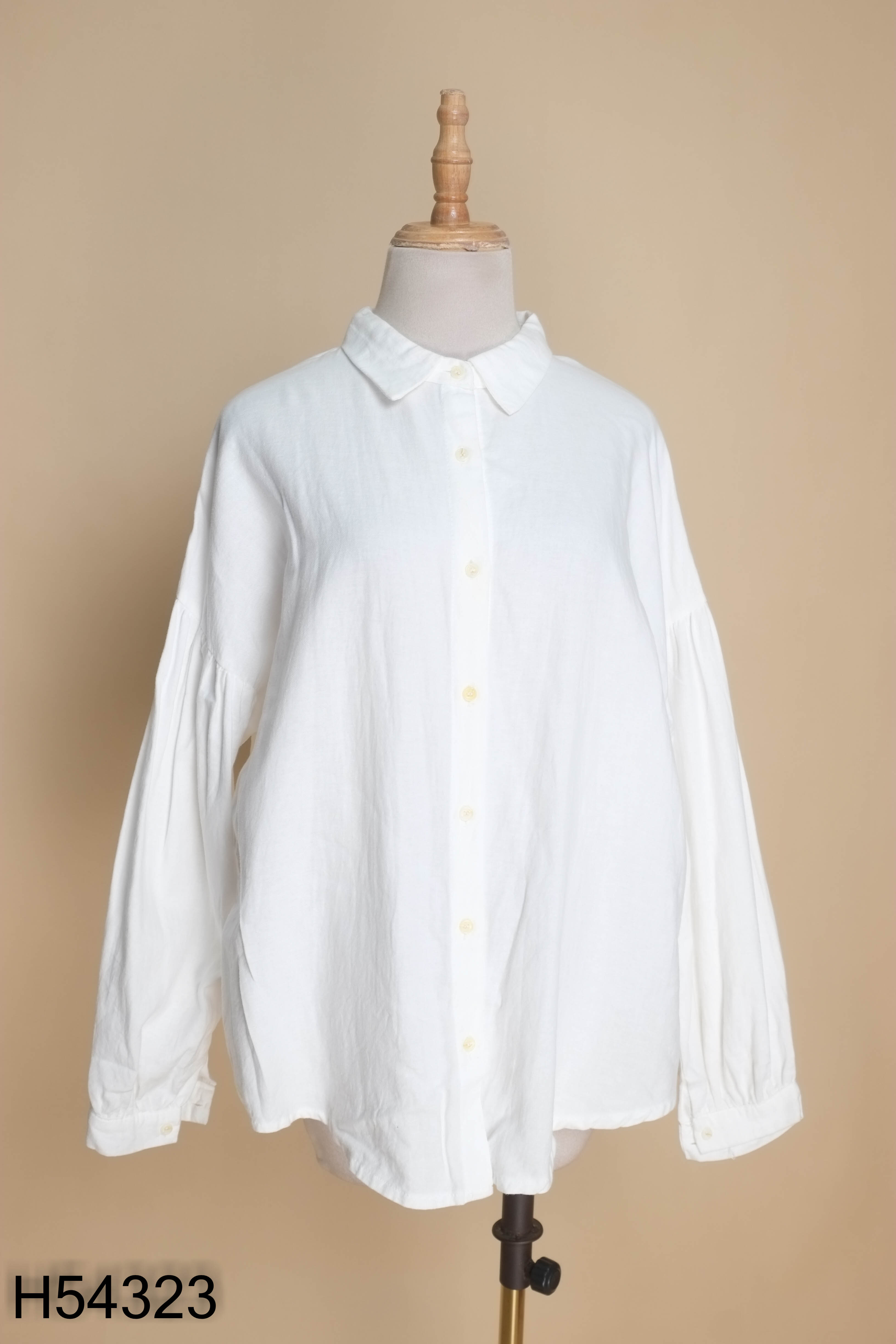 Áo sơ mi trắng unisex trơn
