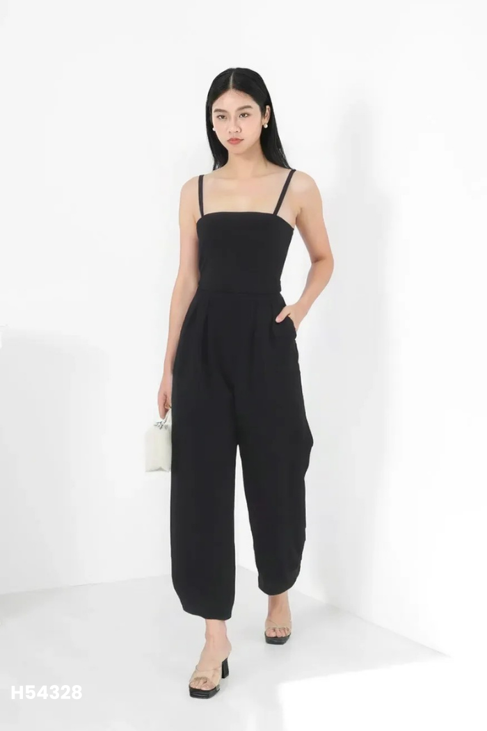 Jumpsuits hai dây đen
