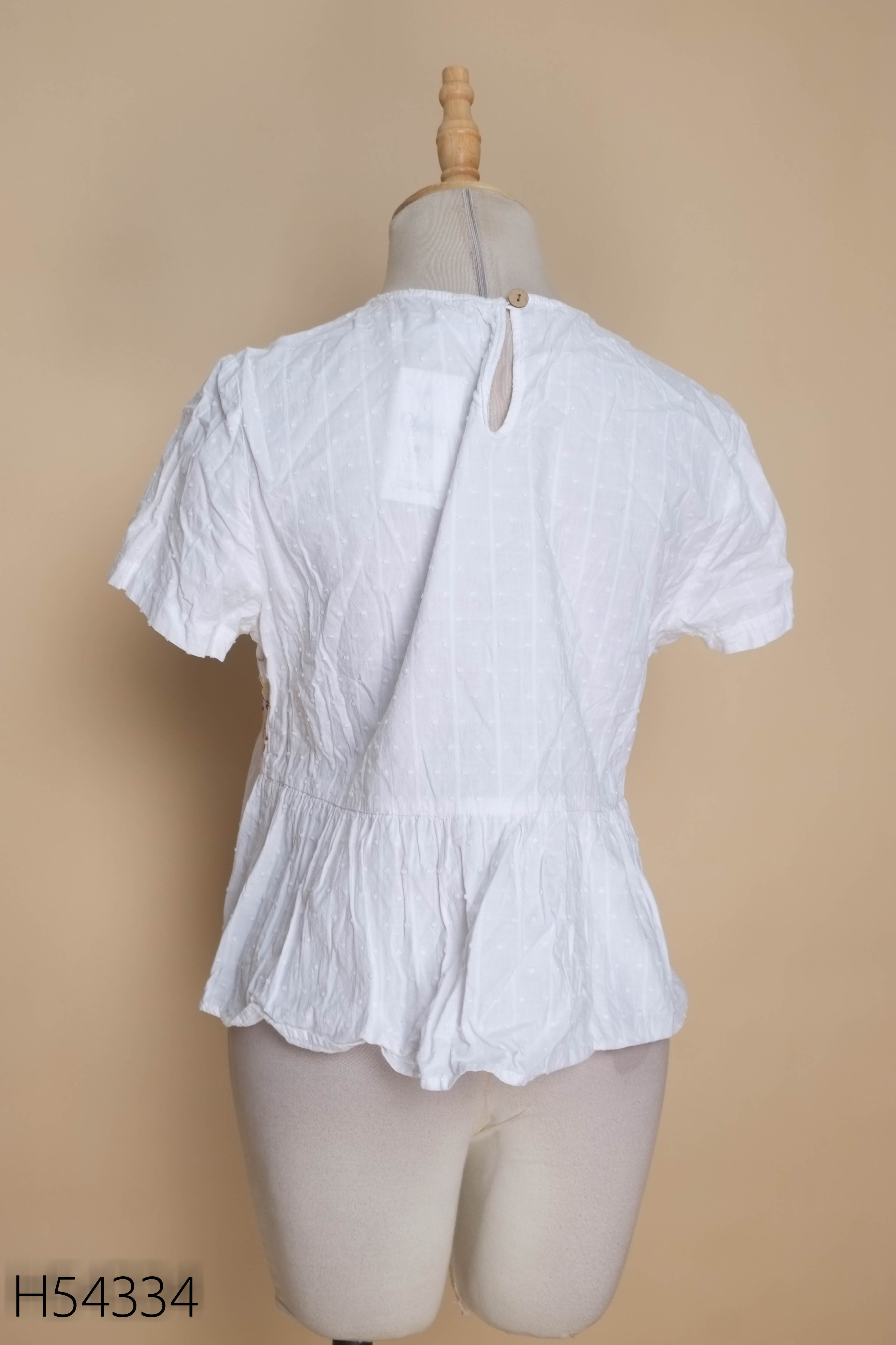 Áo babydoll trắng ADORE DRESS thêu hoa