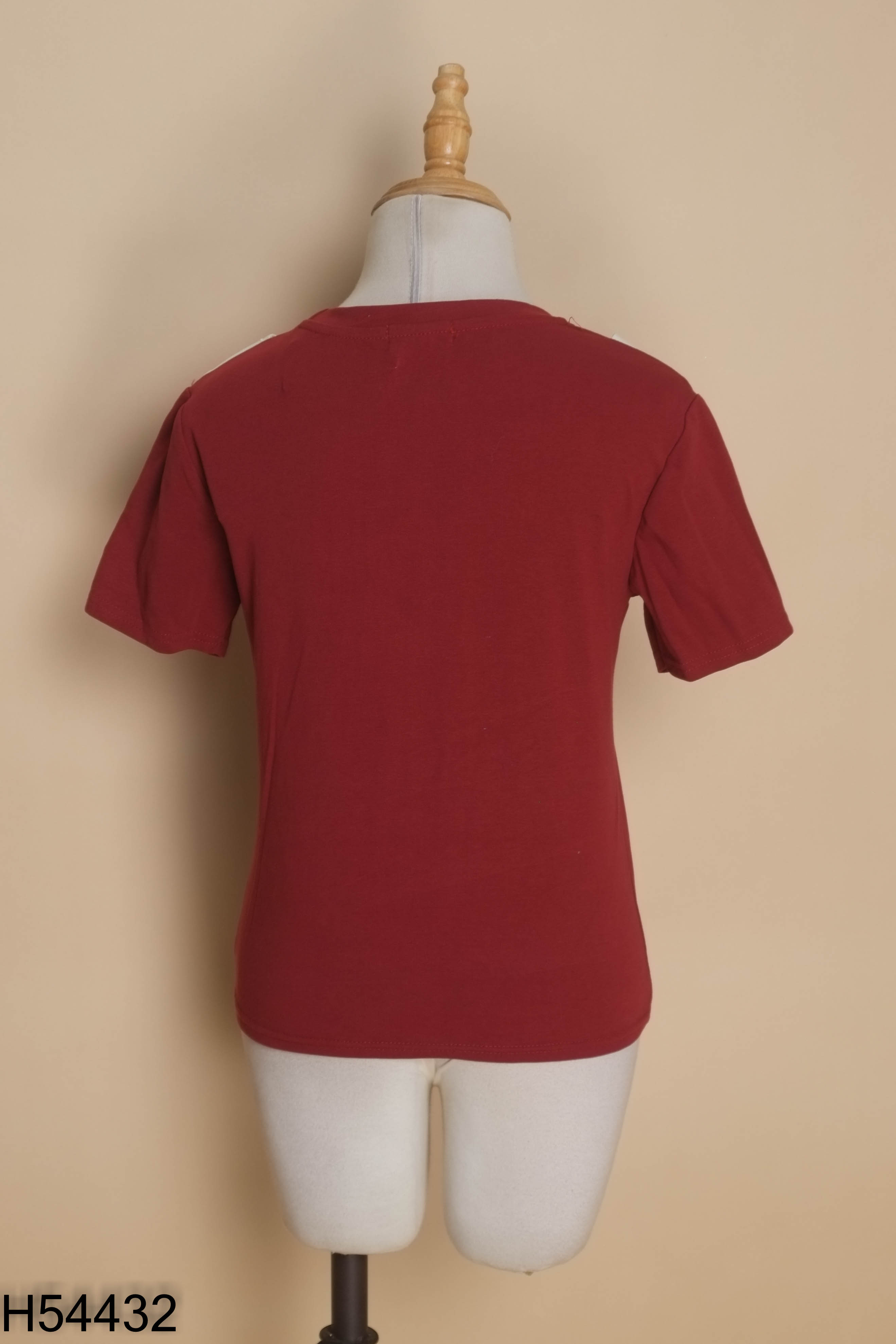 NEWTAG Áo thun polo đỏ tay ngắn