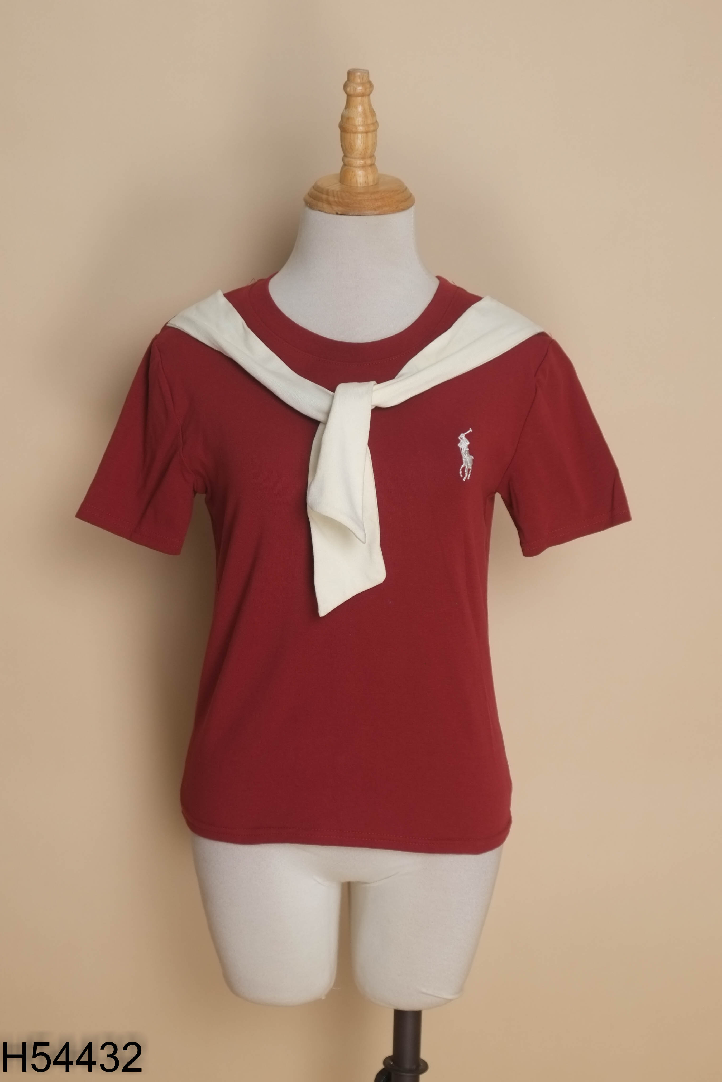 NEWTAG Áo thun polo đỏ tay ngắn