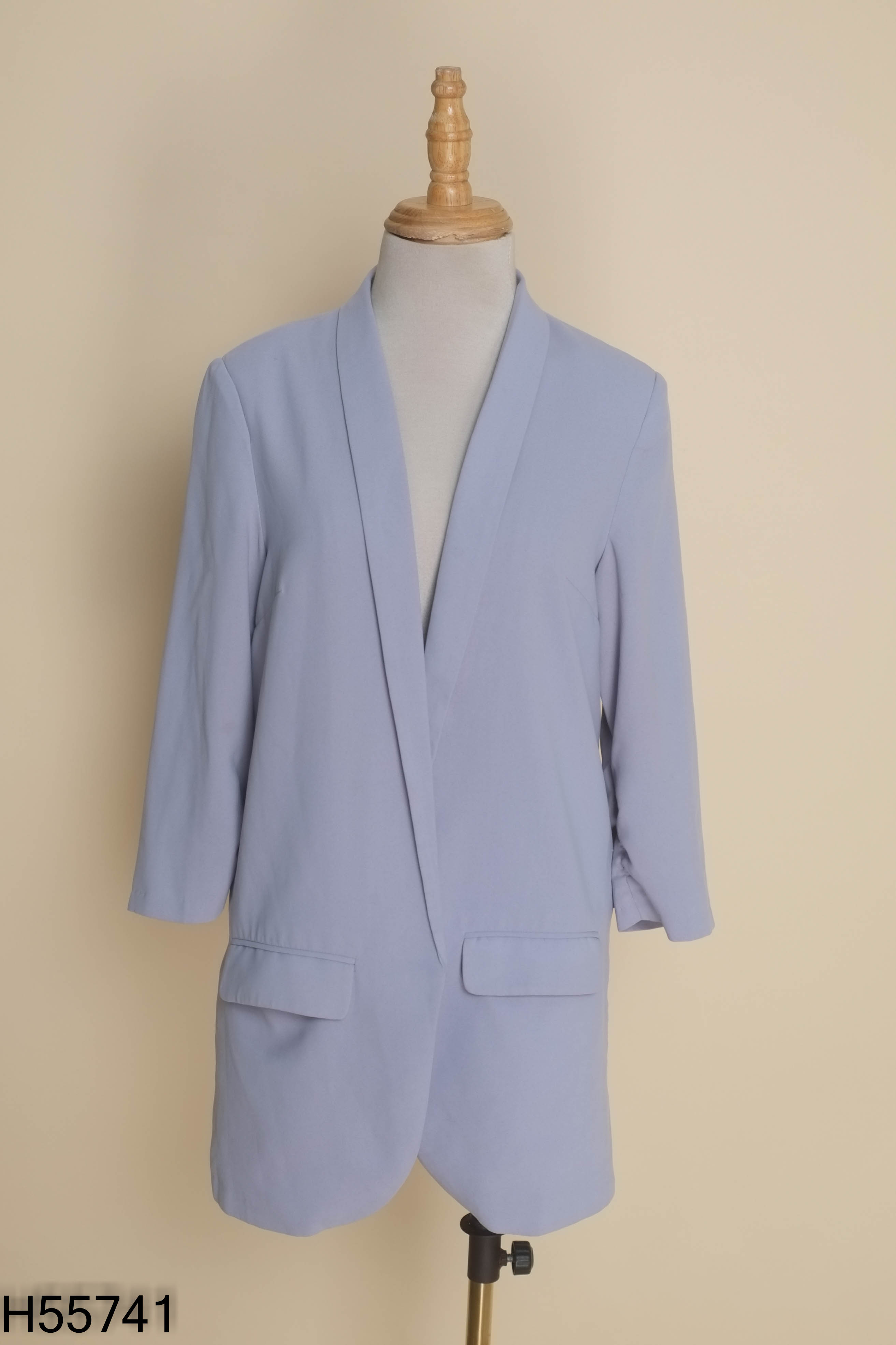 Áo blazer 92 WEAR xanh xám