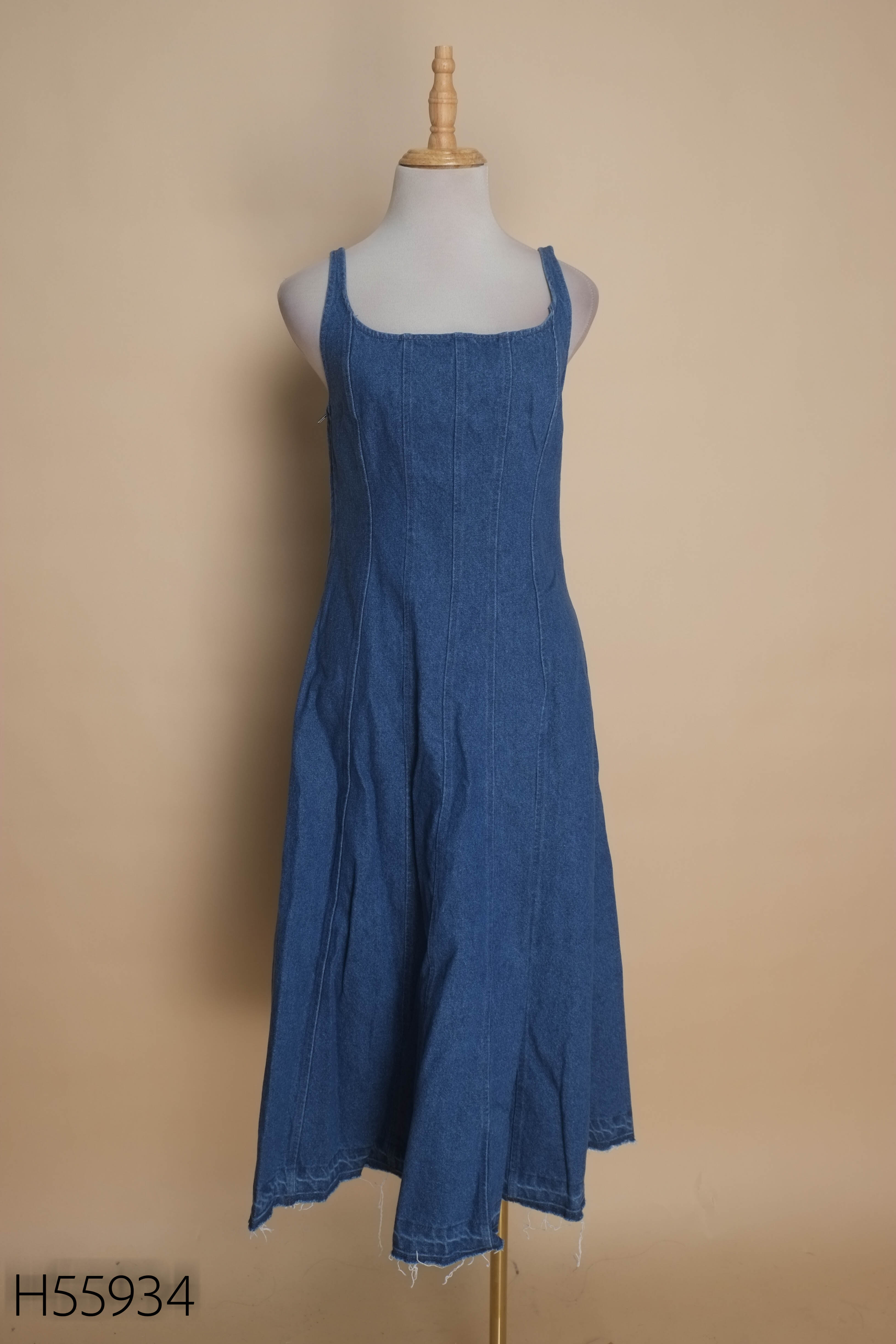 Váy jeans xanh 2 dây