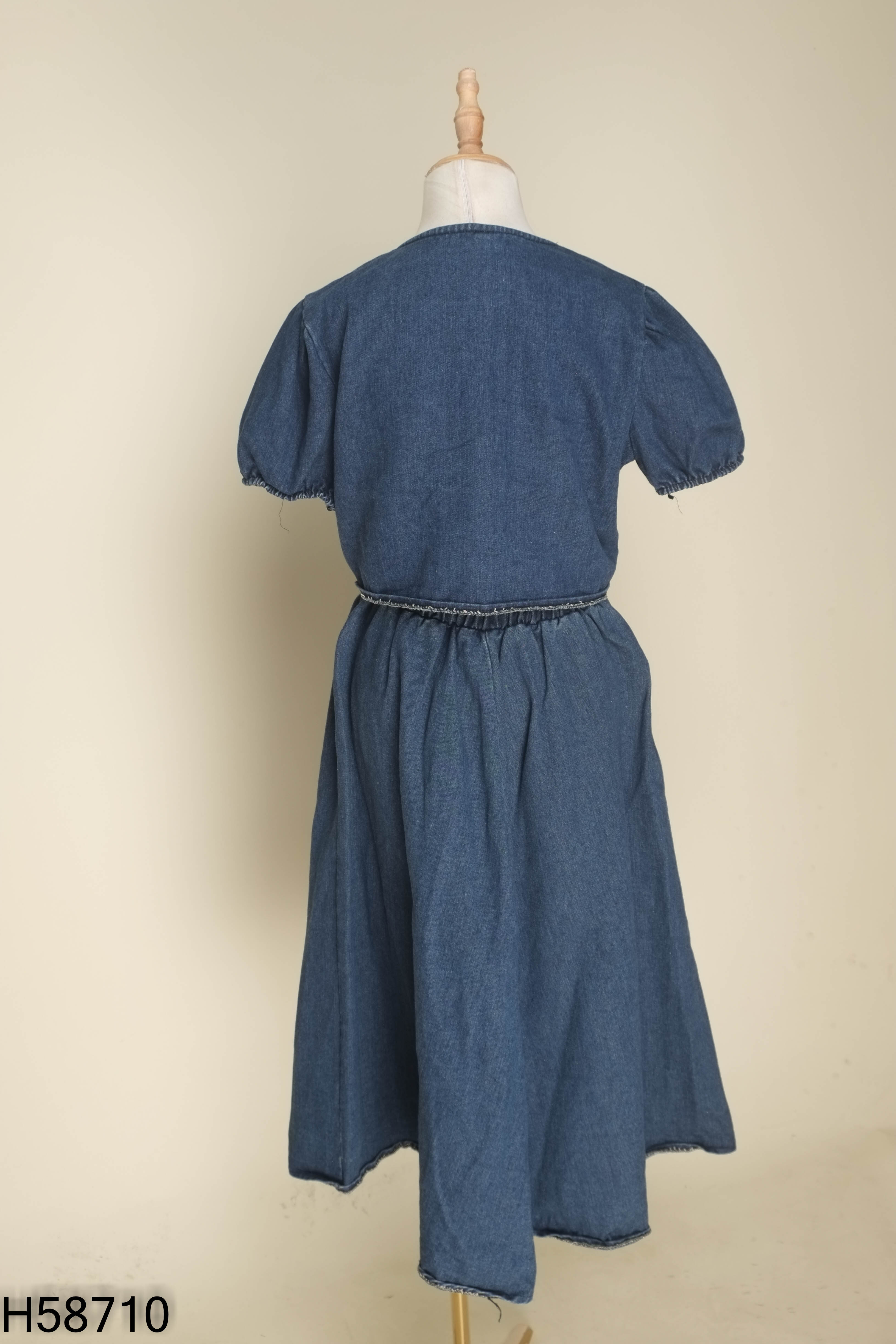Set áo + chân váy jean xanh