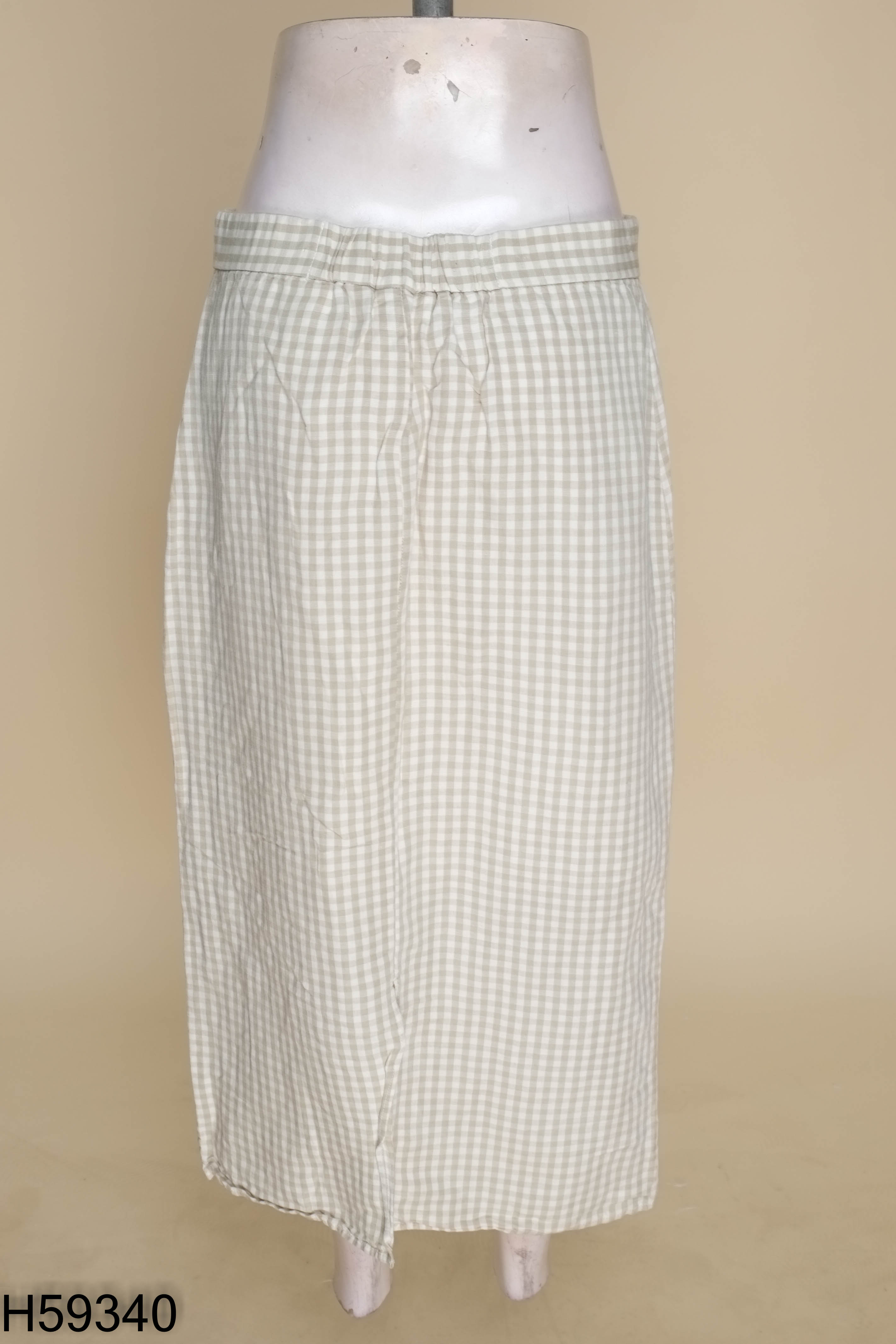 Chân váy H&M xanh kẻ ô